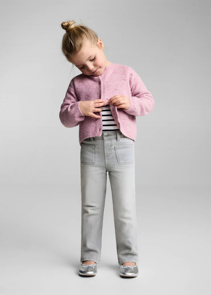 Flared jeans with pocket — Denim Grey