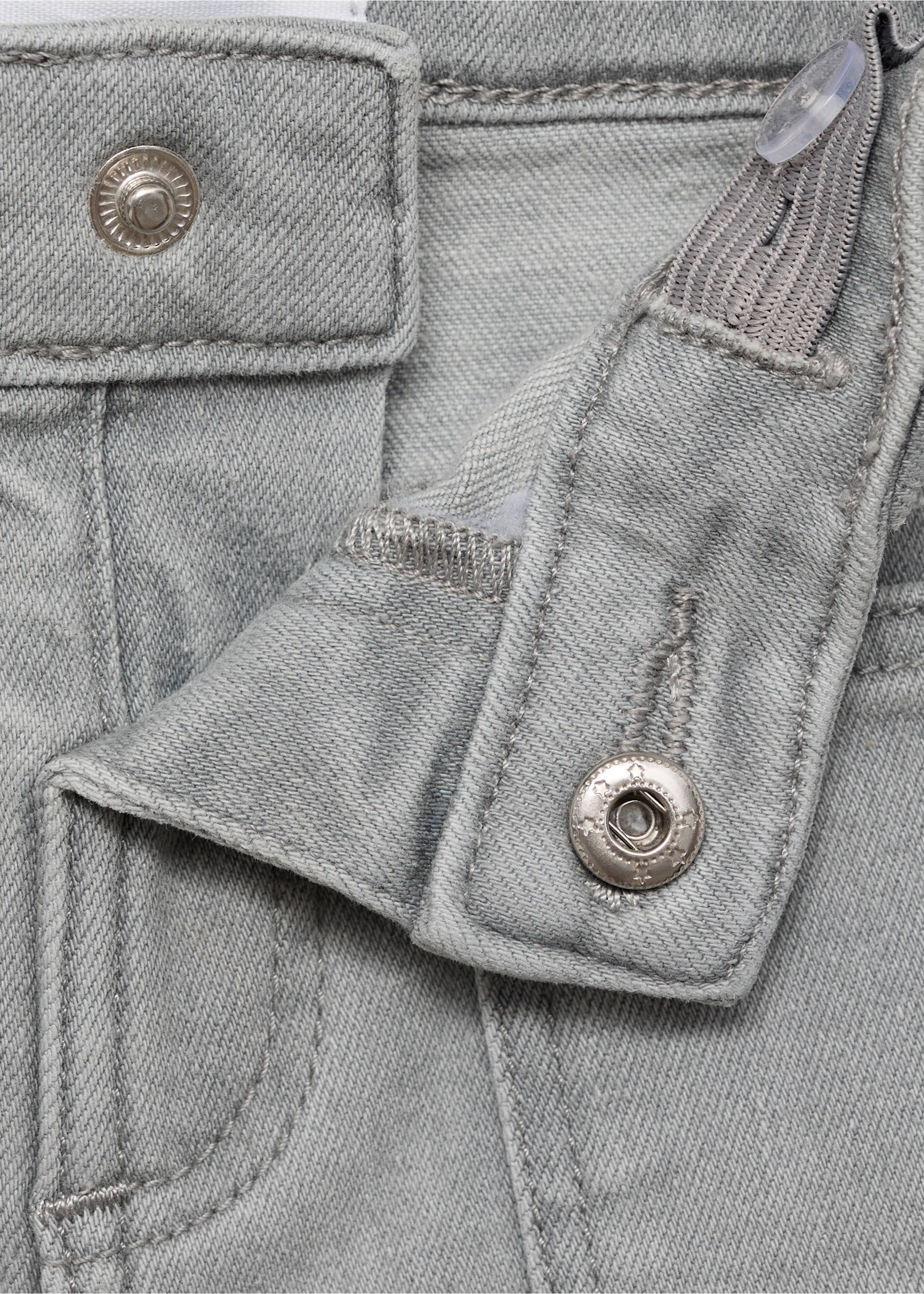Jeans flare bolsillos - Detalle del artículo 8, Gris. Ref: 87000621-00.