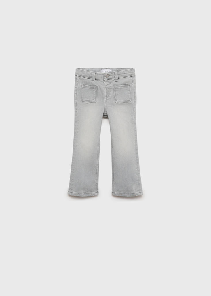 Flared jeans with pocket — Denim Grey