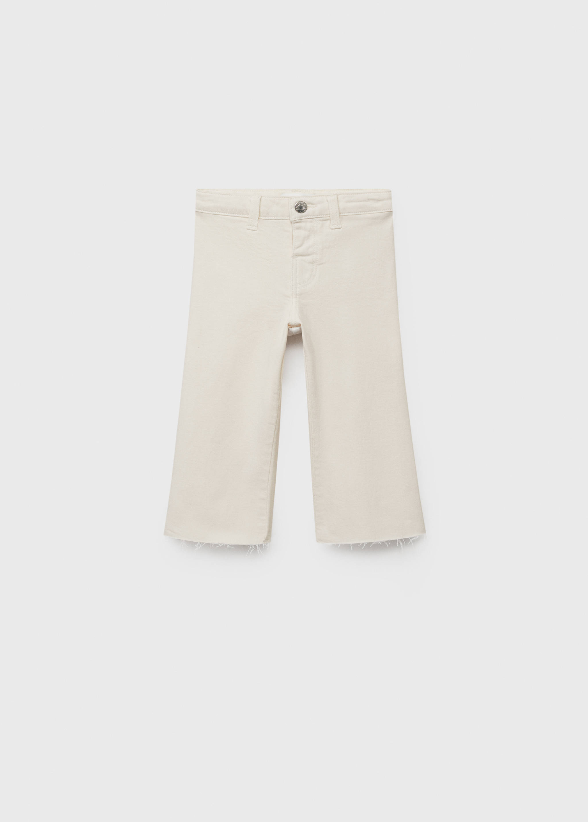 Seamless jeans with frayed hem - Article without model