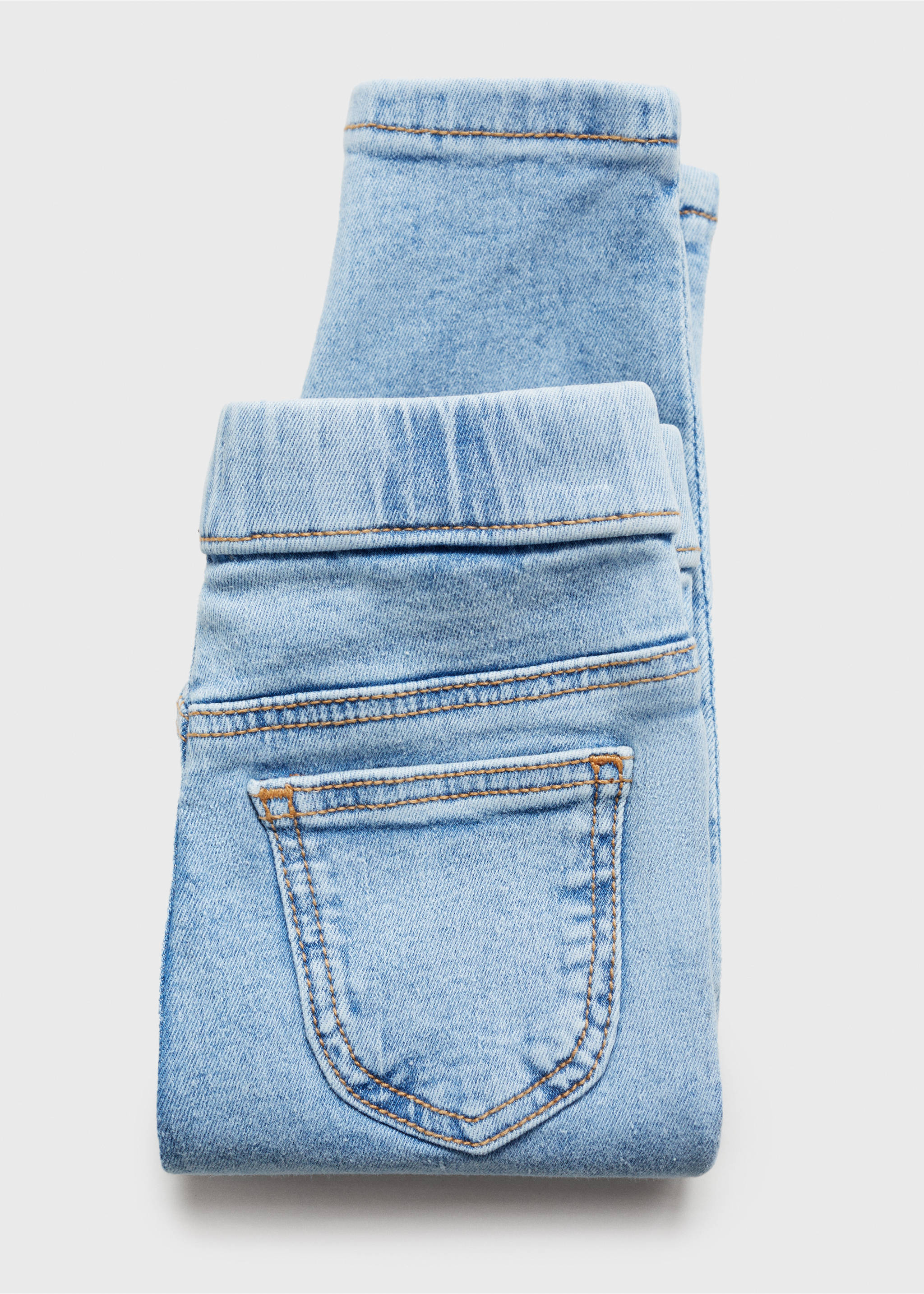 Jean taille élastique - Détail de l'article 8, Bleu clair. Ref: 87000627-00.