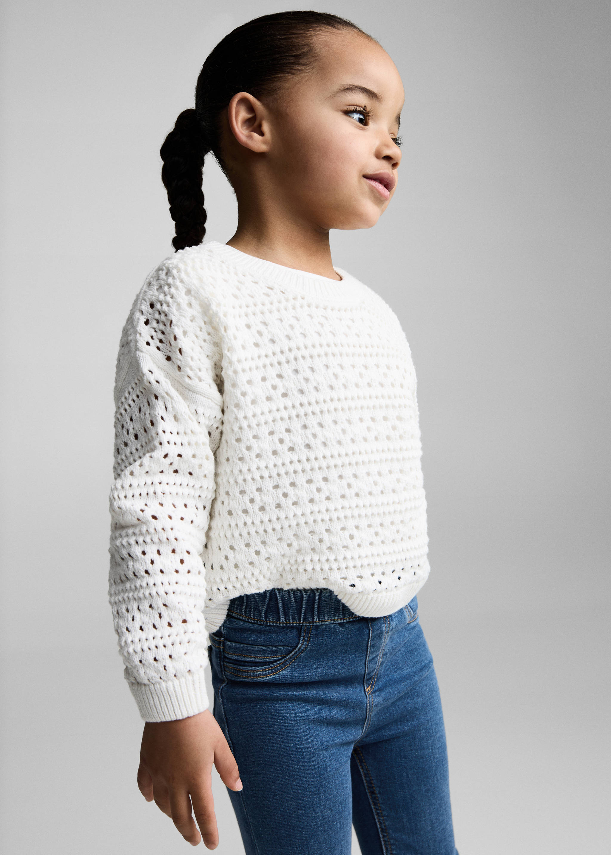 Drawstring waist jeans - Medium plane