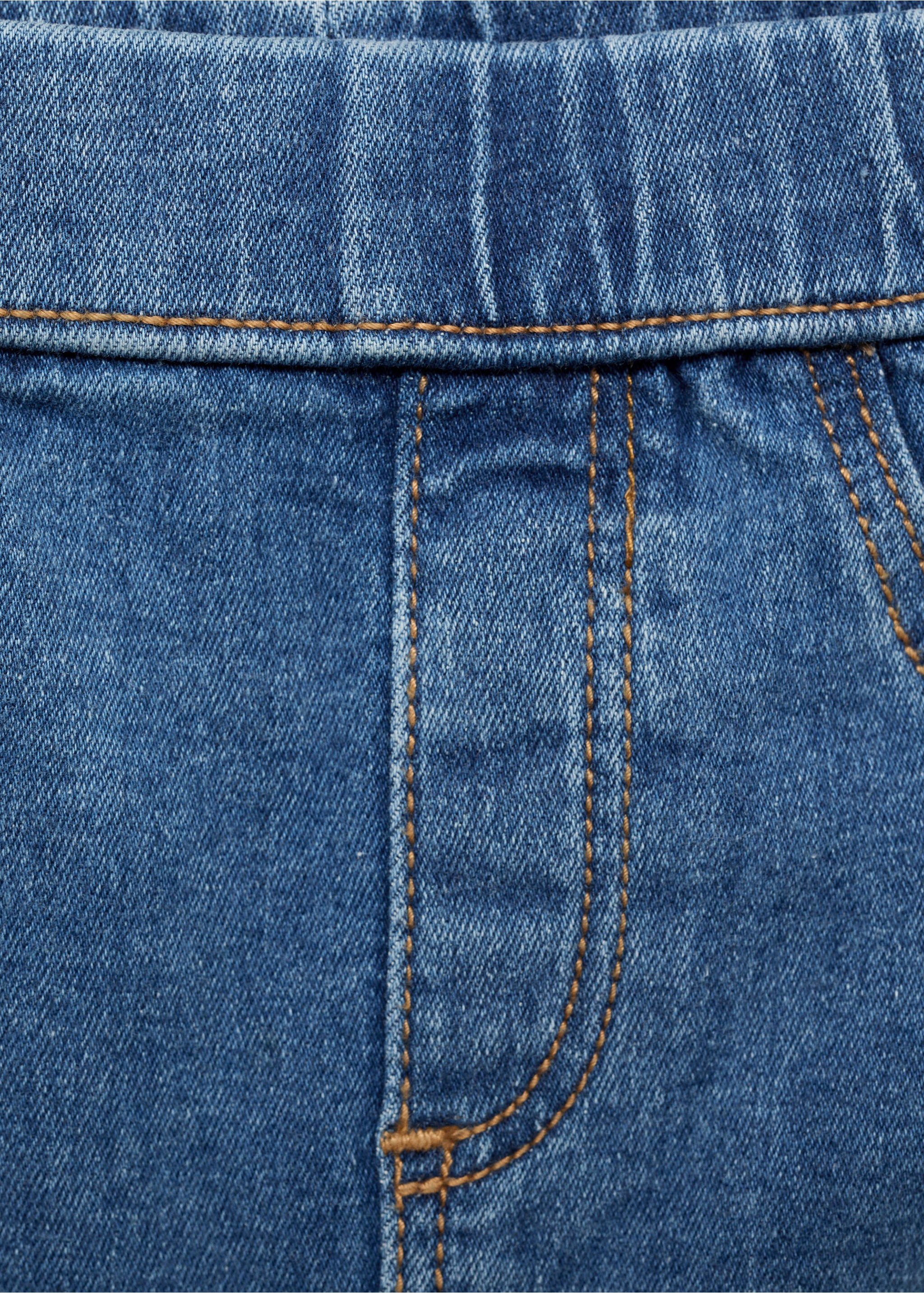 Jean taille élastique - Détail de l'article 8, Bleu moyen. Ref: 87000627-00.