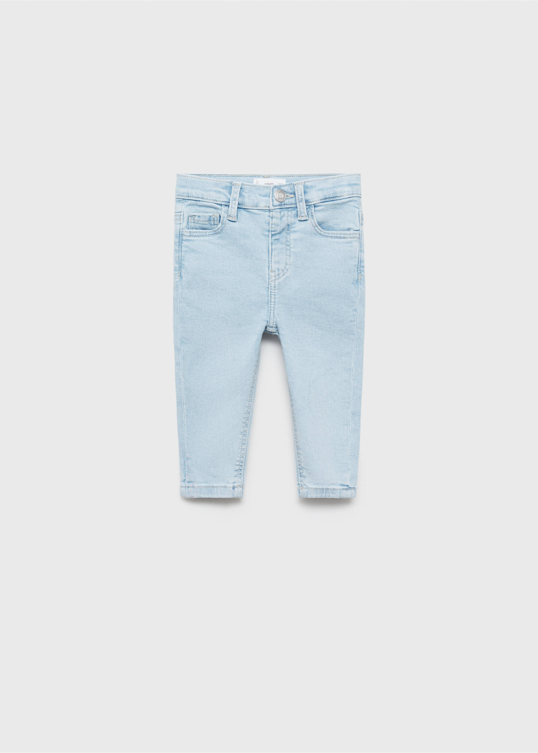 Cotton skinny Jeans - Article without model, Light Blue. Ref: 87000628-00.