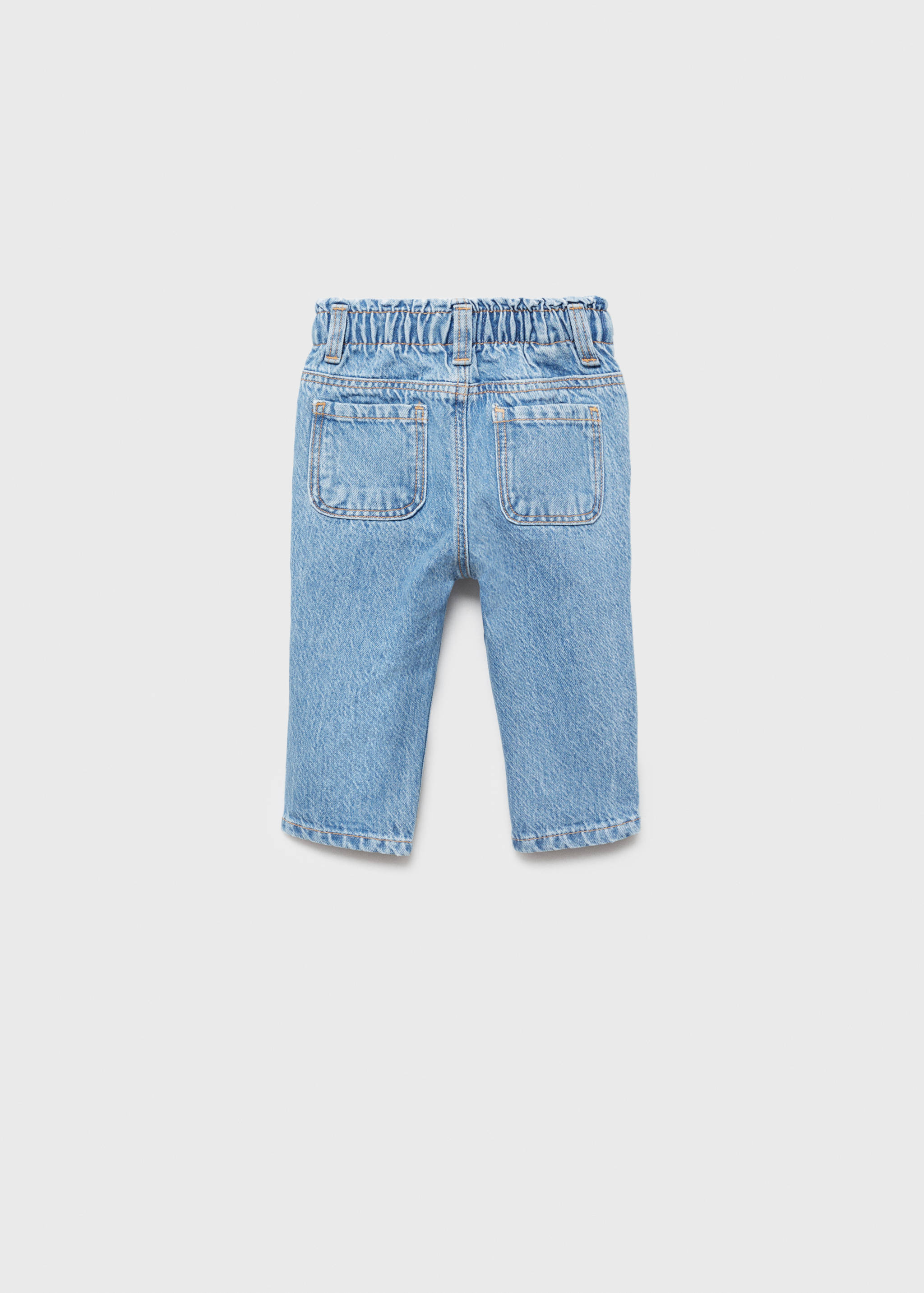 Jeans paperbag droits - Verso de l’article