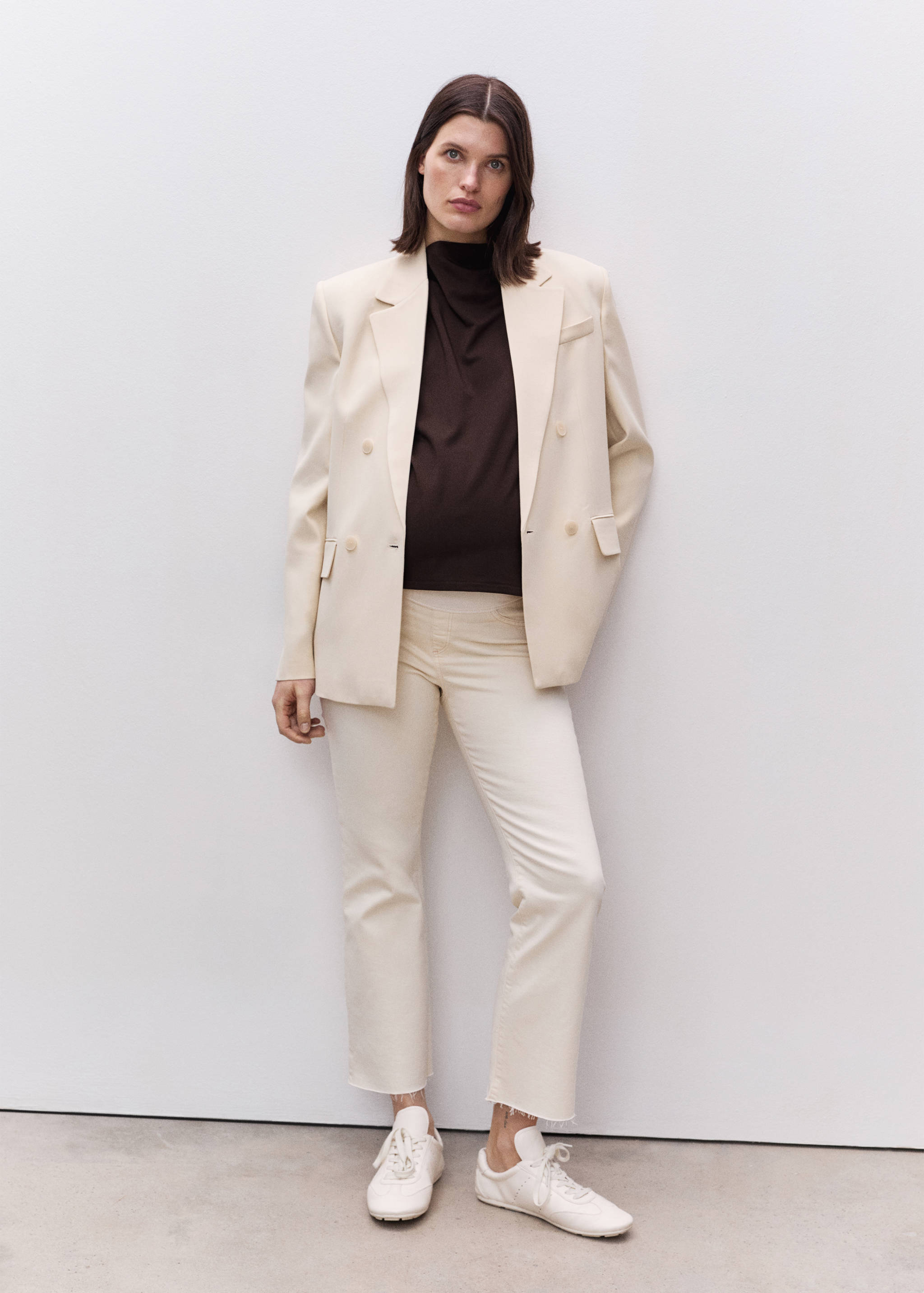 Jeans flare crop premamá - Plano general