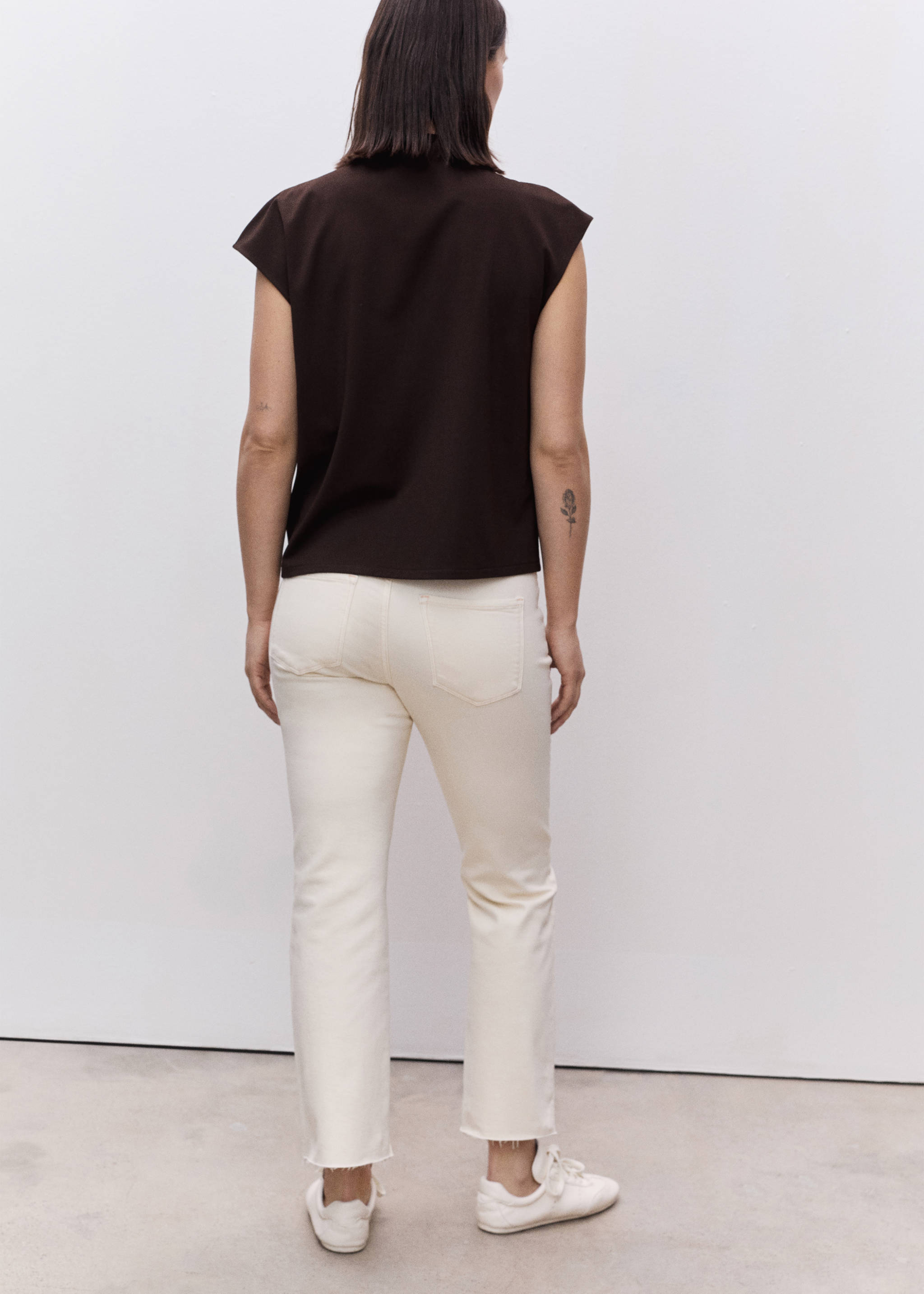 Jeans flare crop premamá - Reverso del artículo