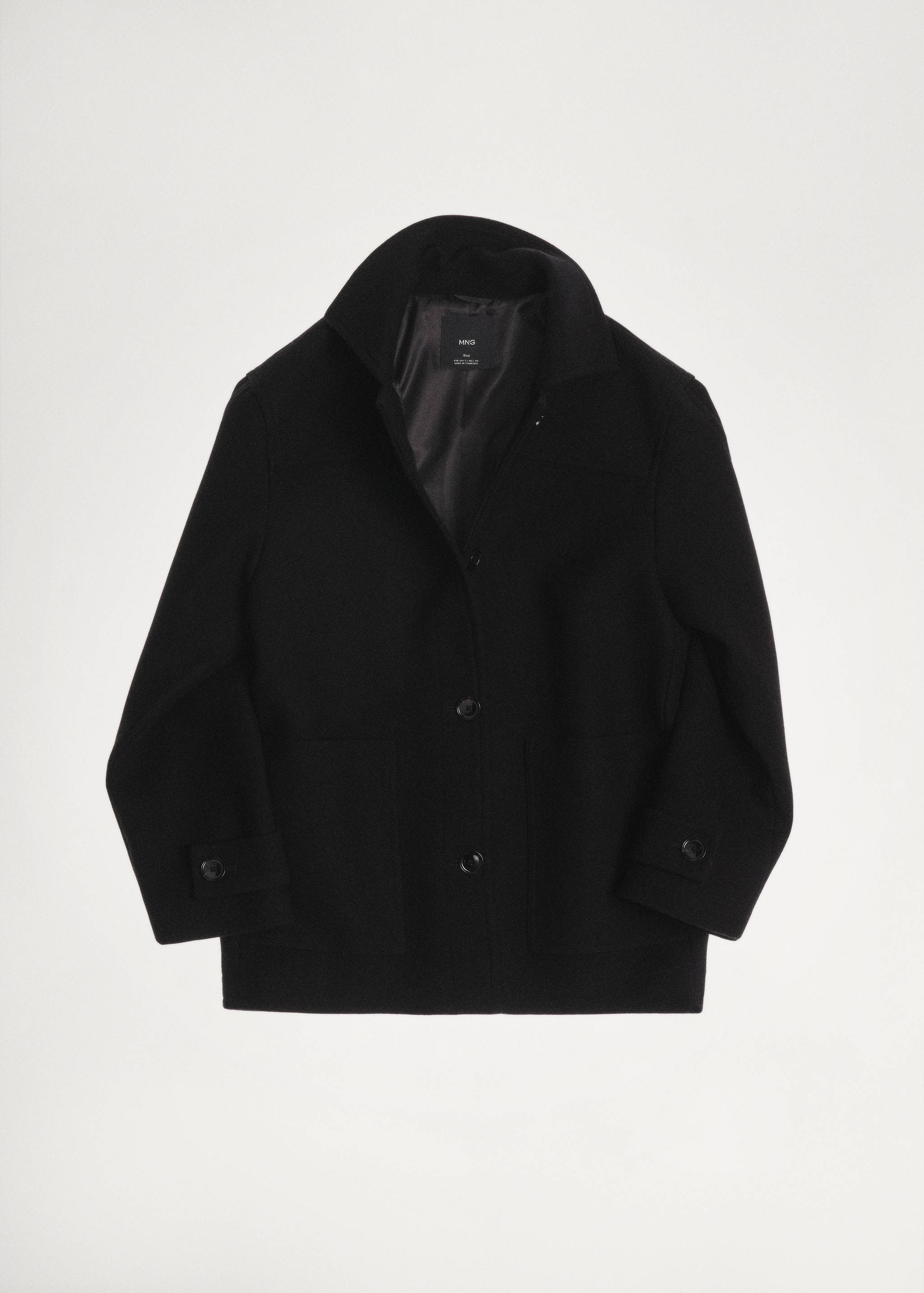 Midi wool coat with buttons - Details of the article 7