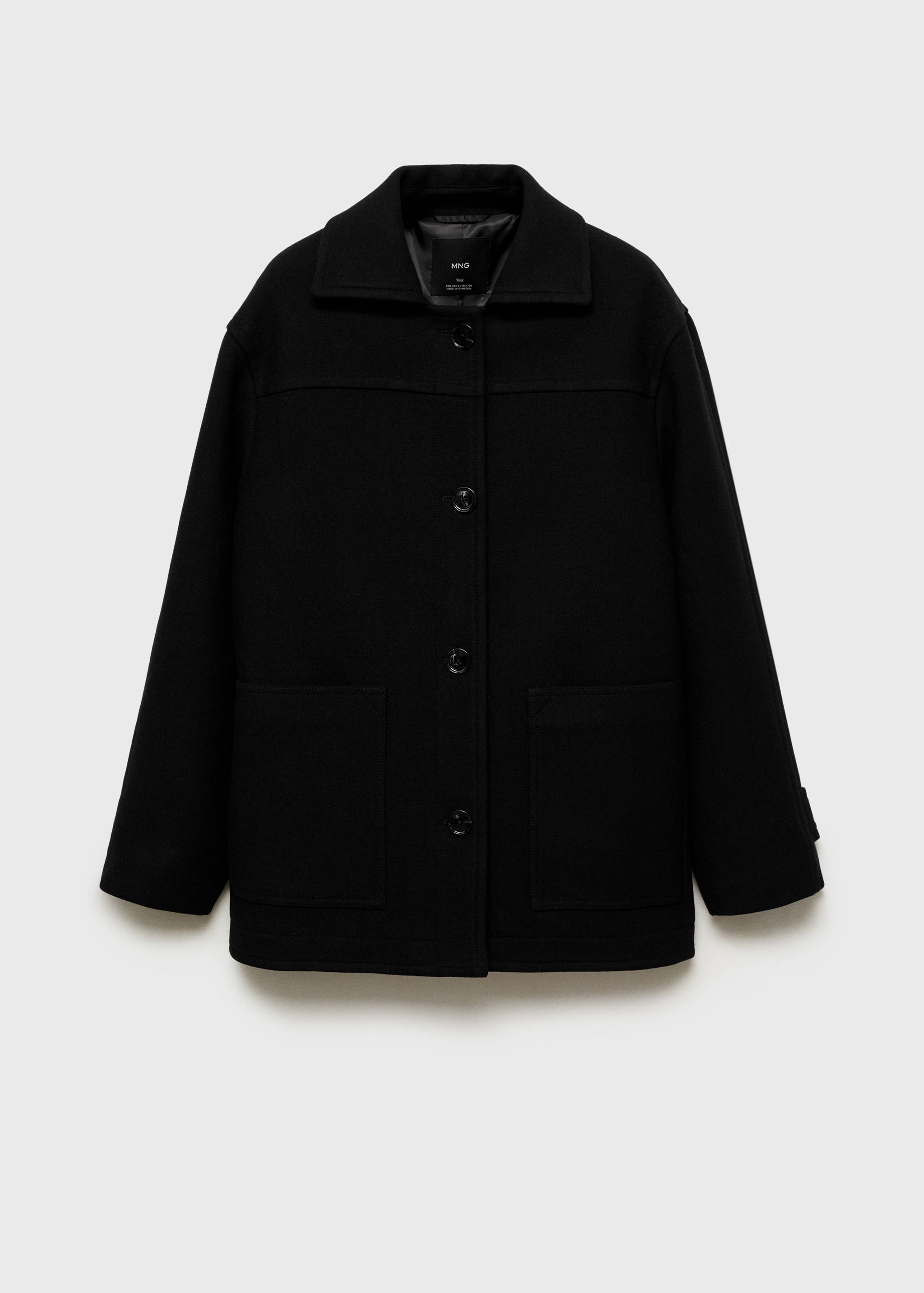 Midi wool coat with buttons - Article without model