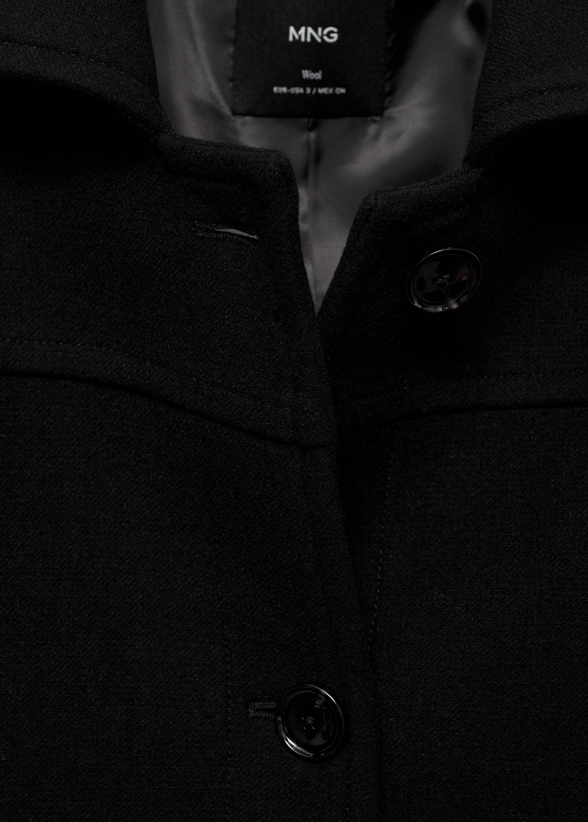 Midi wool coat with buttons - Details of the article 8