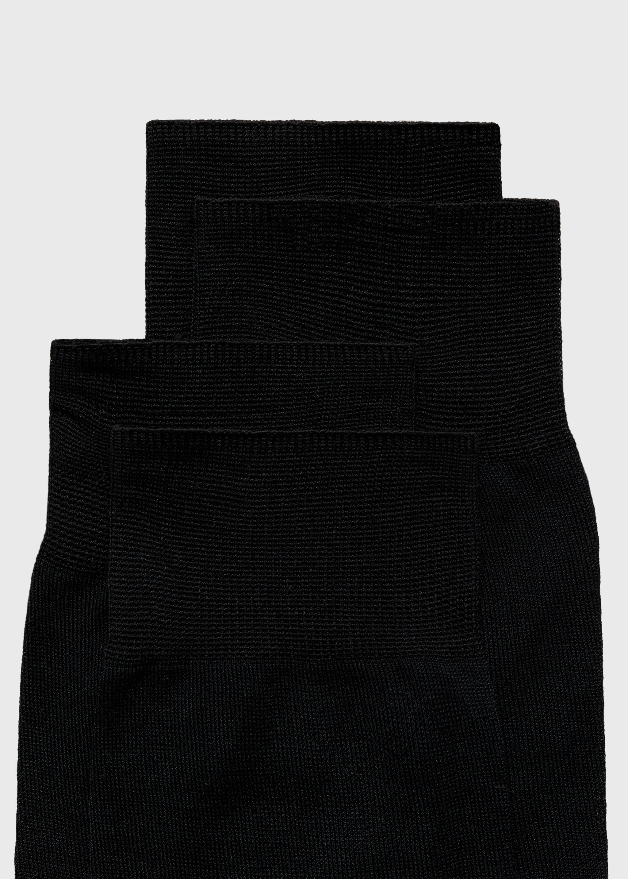 Pack 2 calcetines 100% algodón liso - Detalle del artículo 0