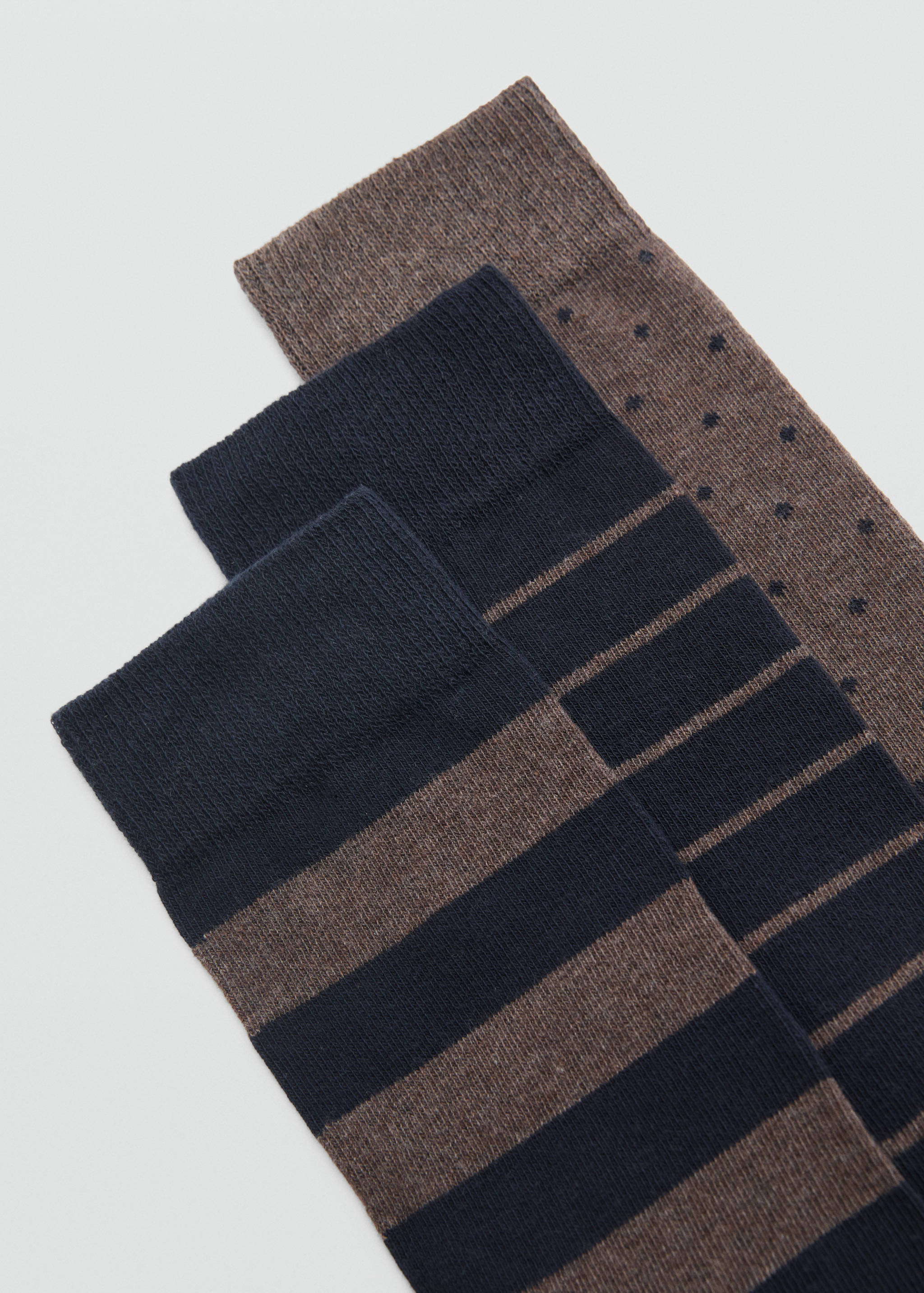 3 pack mixed socks - Medium plane