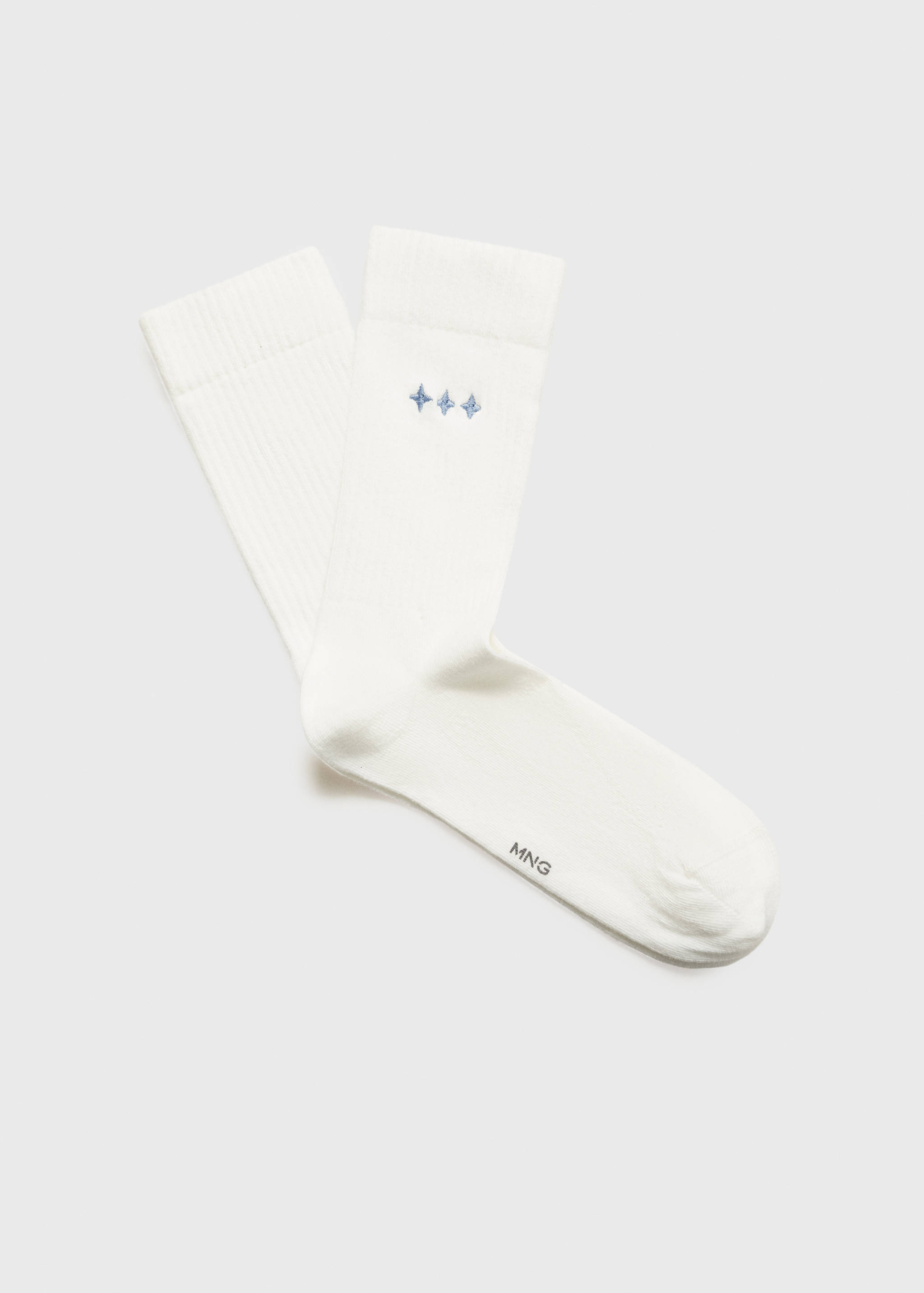 Embroidered cotton socks - Article without model