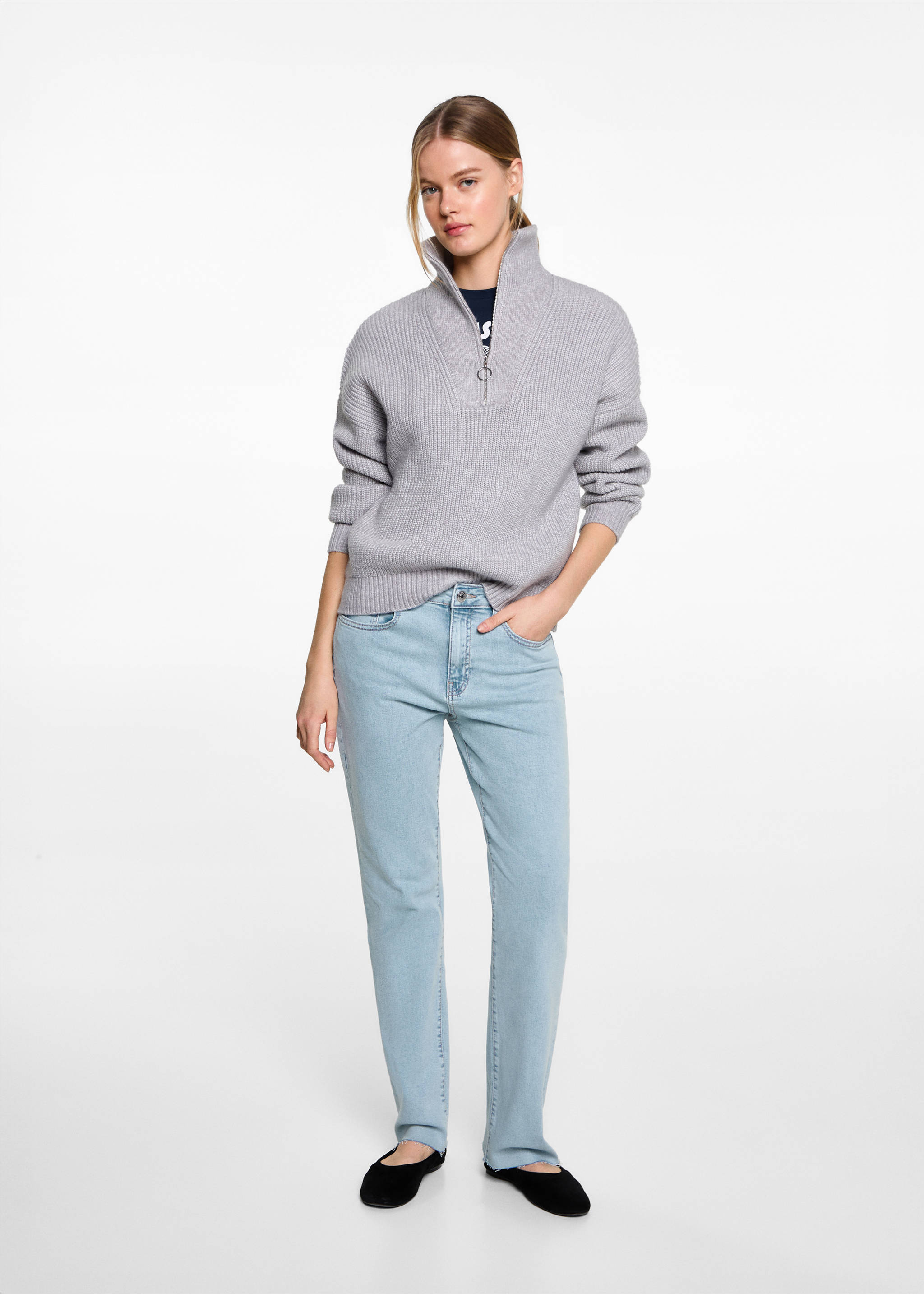 Jeans straight fit - Plano general, Azul claro. Ref: 87001064-00.