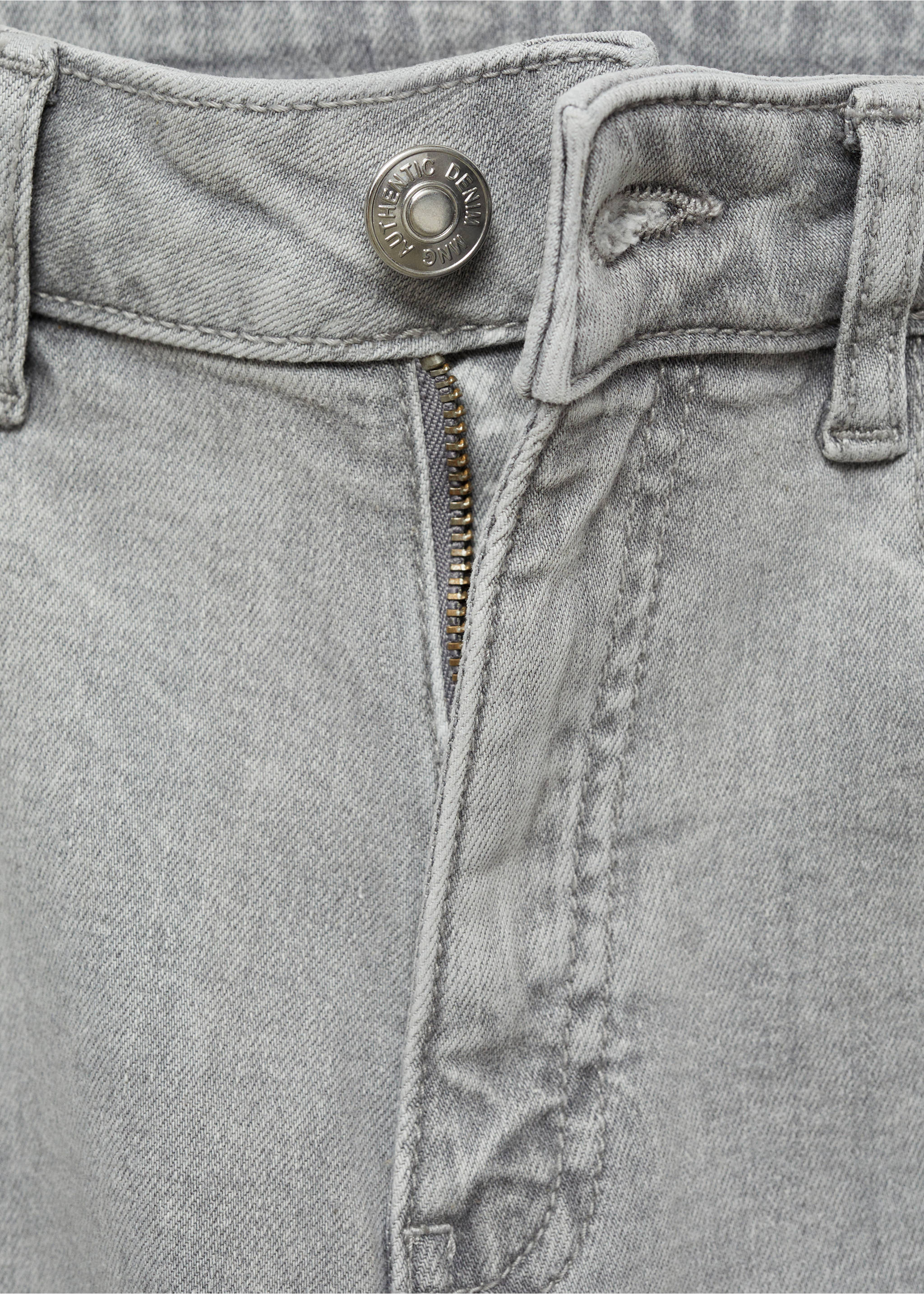Straight jeans - Details of the article 8, Denim Grey. Ref: 87001066-00.