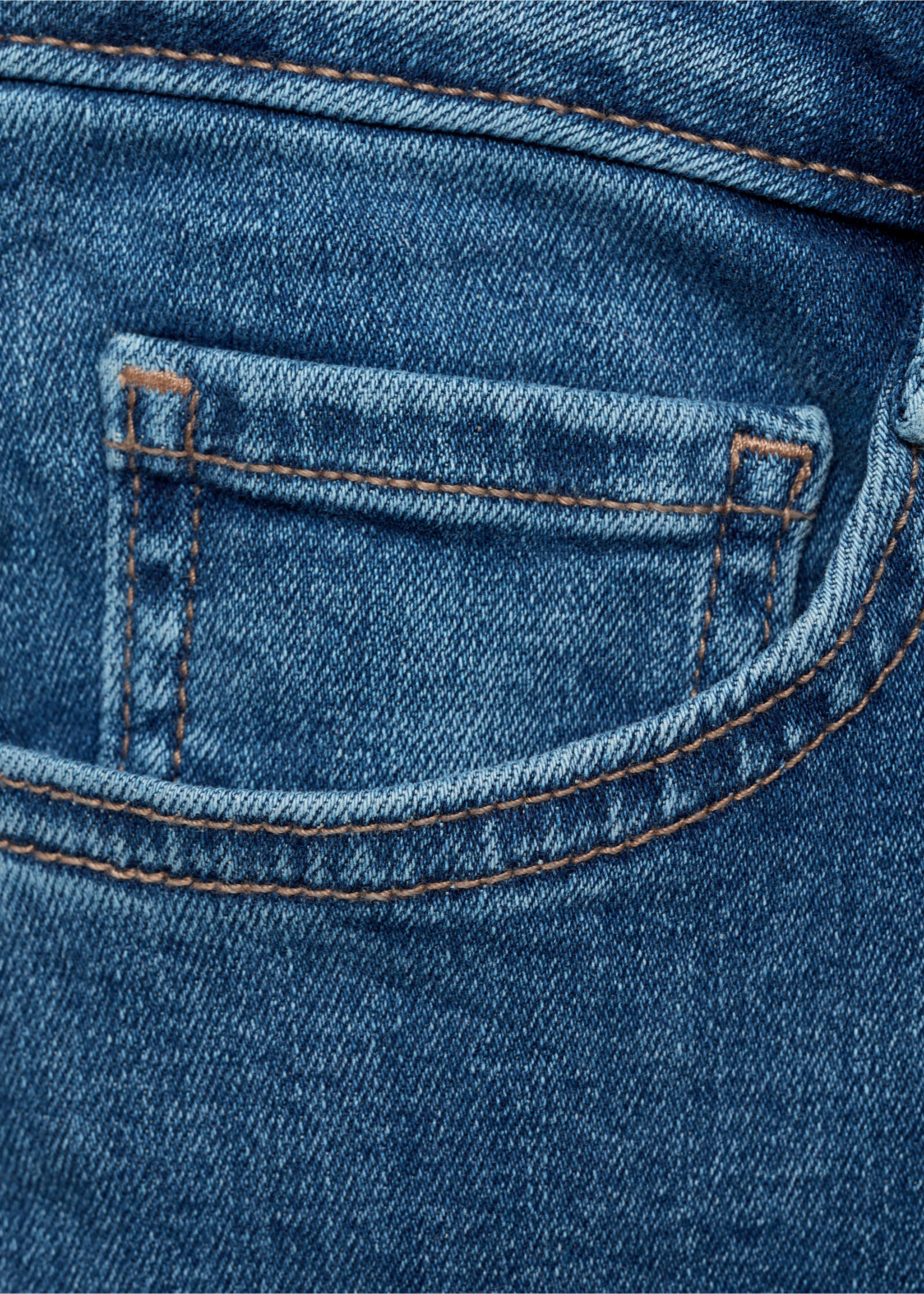 Frayed low-rise skinny jeans - Details of the article 0, Medium Blue. Ref: 87001068-00.
