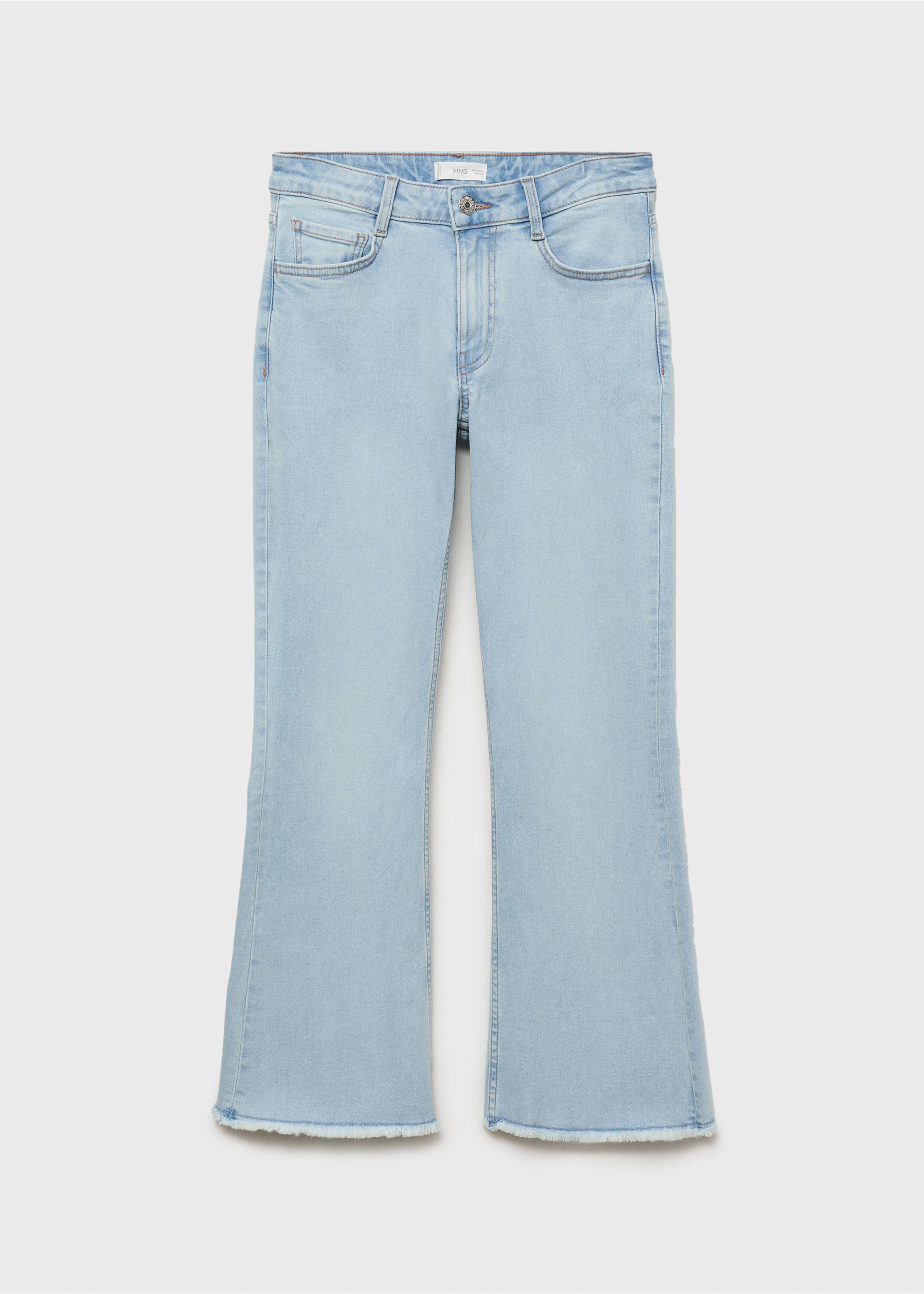 Jeans flare crop - Artículo sin modelo, Azul claro. Ref: 87001069-00.