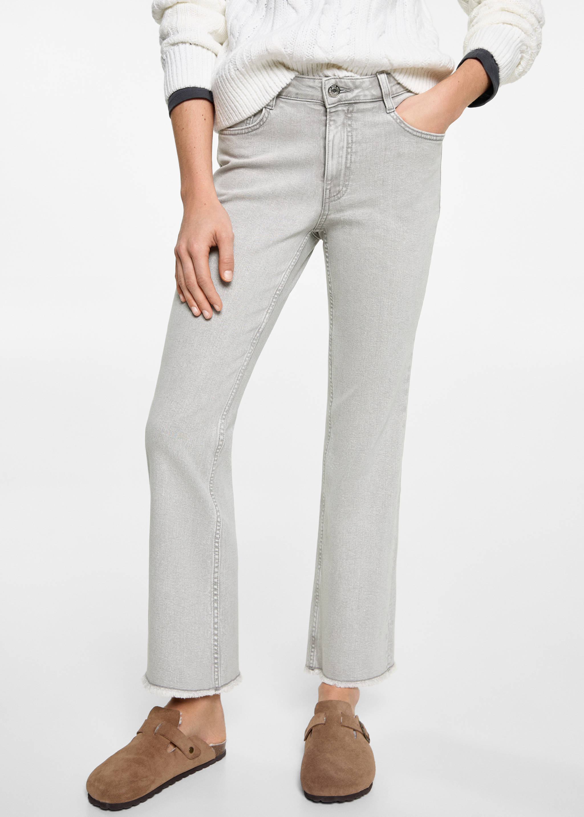 Jean flare crop - Plan moyen