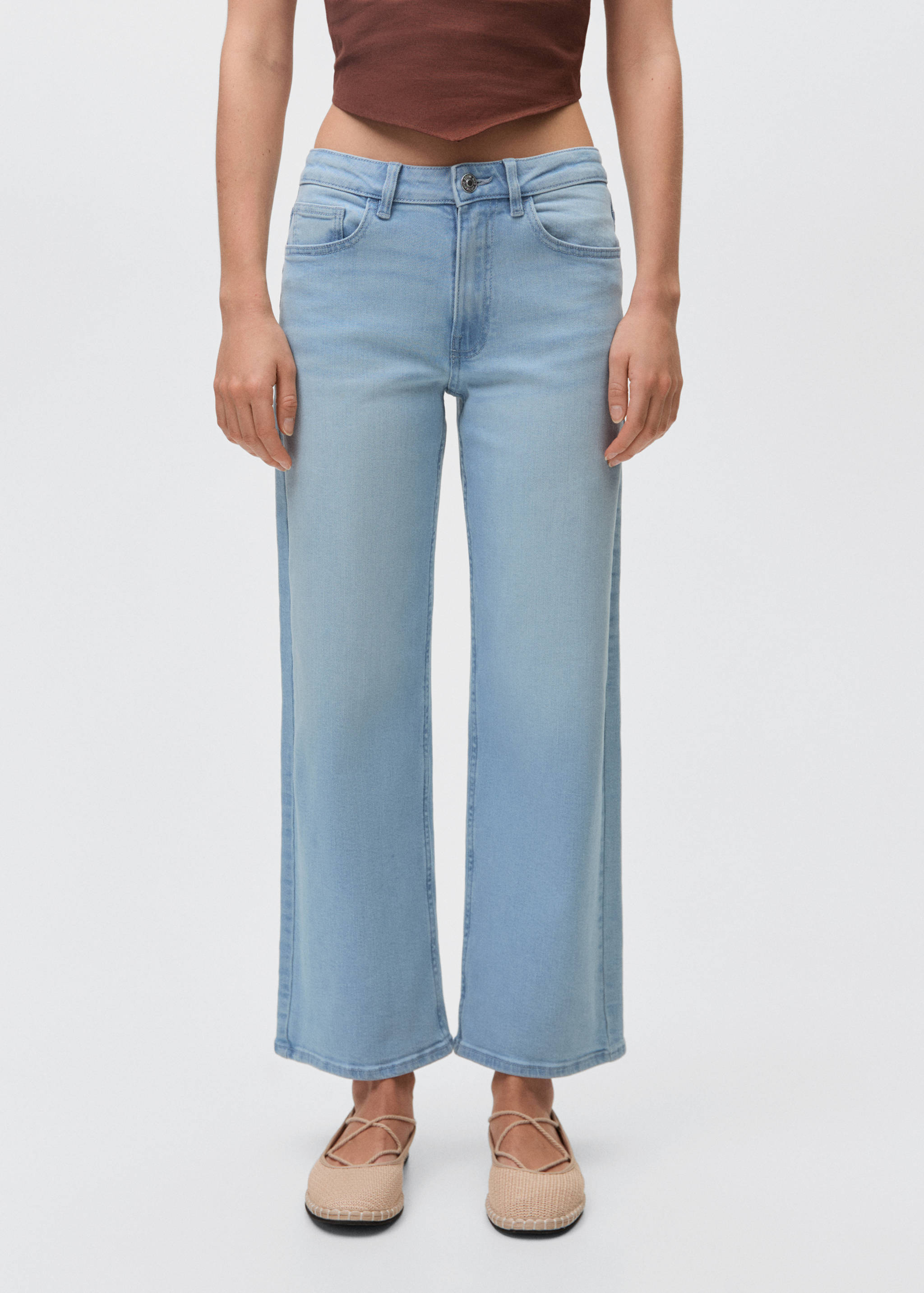Jupe-culotte jean - Plan moyen