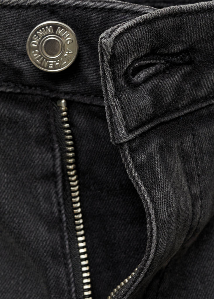 Flared cargo jeans — Black denim
