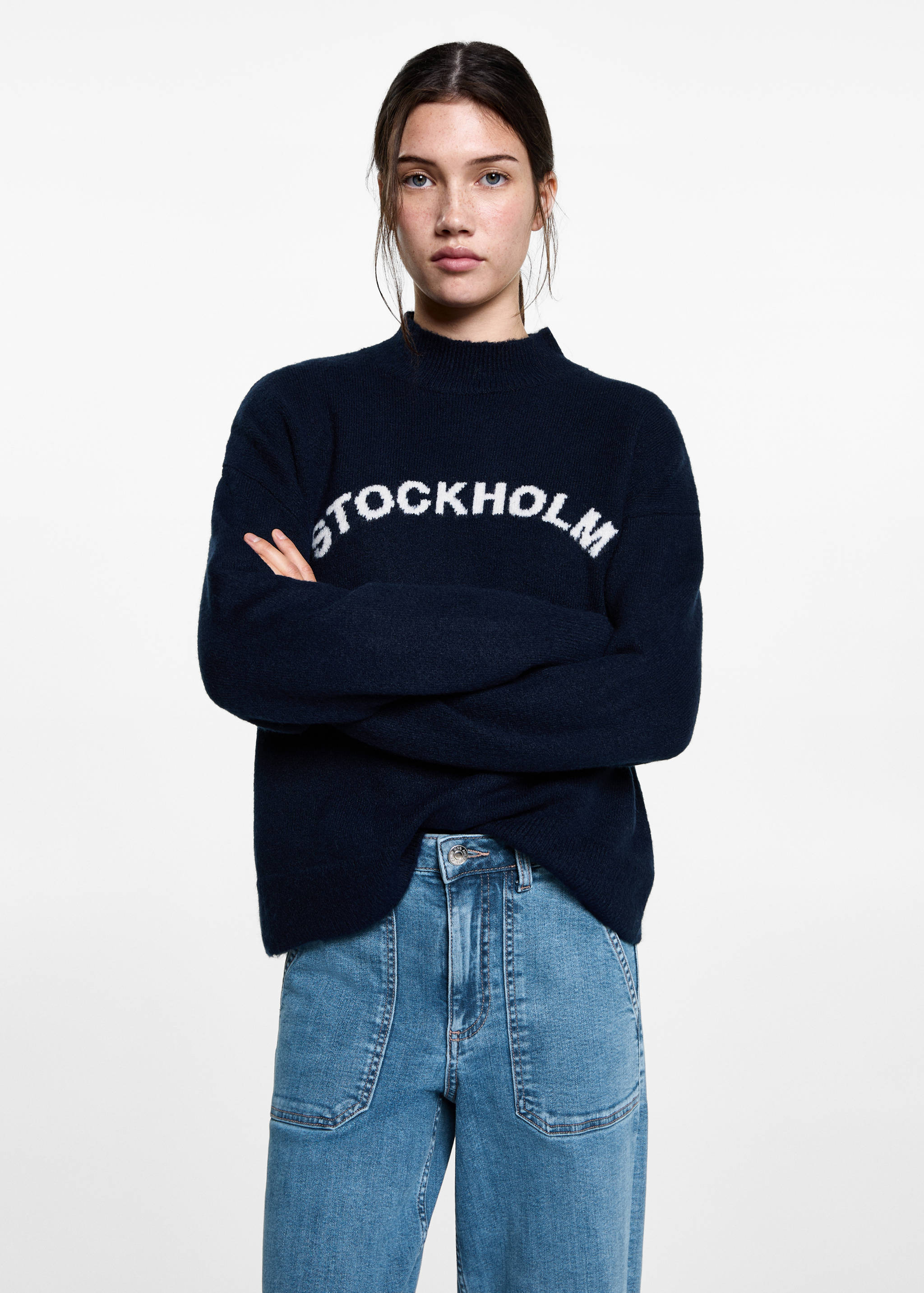 Culotte jeans with pockets - Medium plane