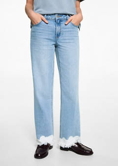 Tie-dye straight jeans — Medium Blue 2