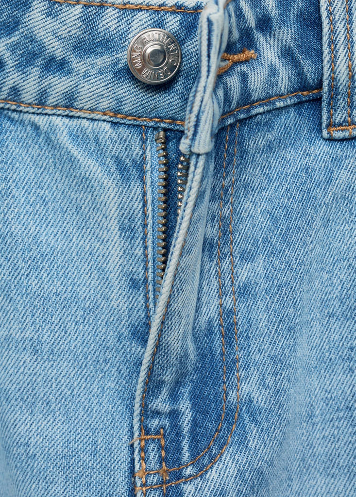 Tie-dye straight jeans — Medium Blue