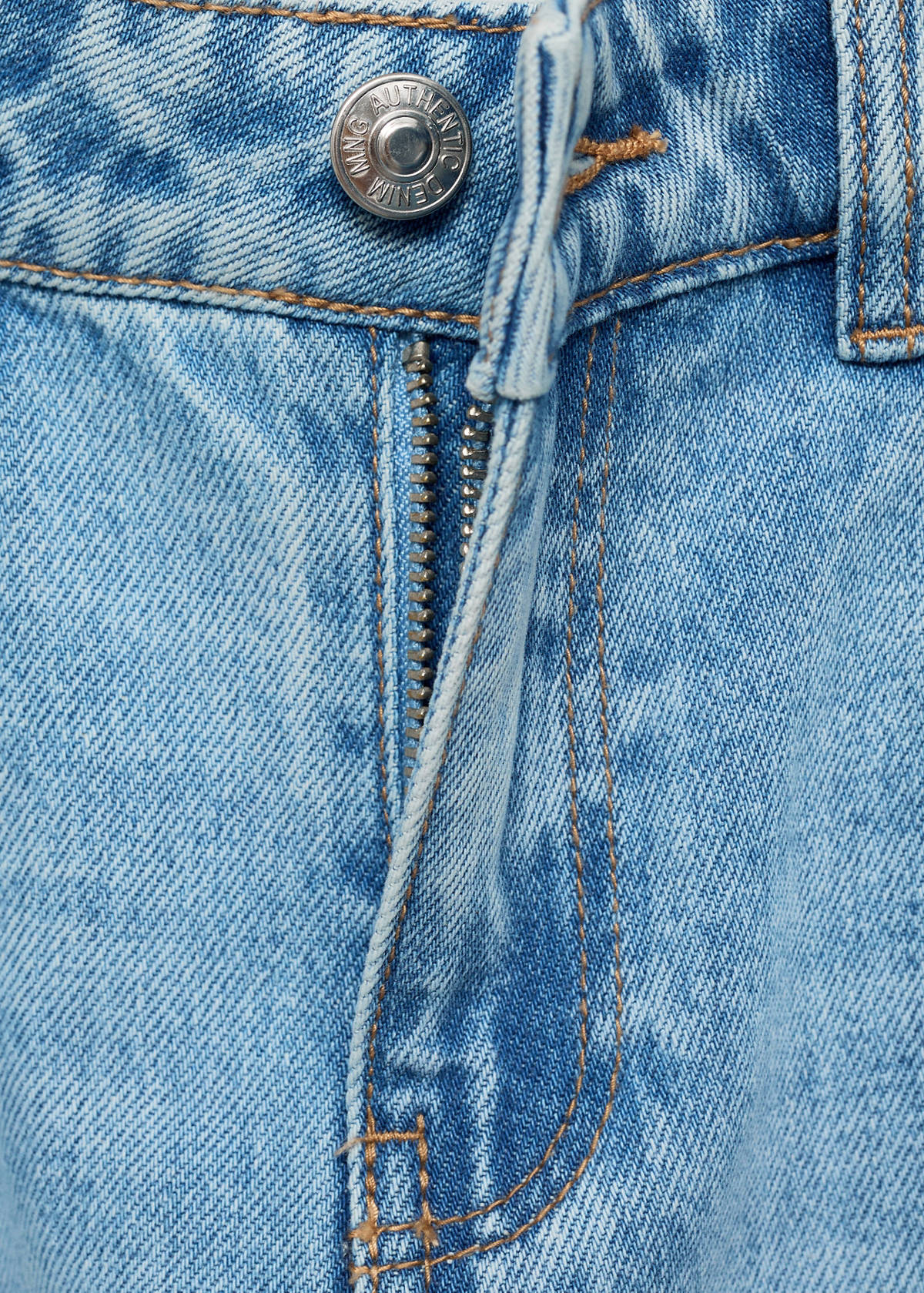 Tie-dye straight jeans — Medium Blue