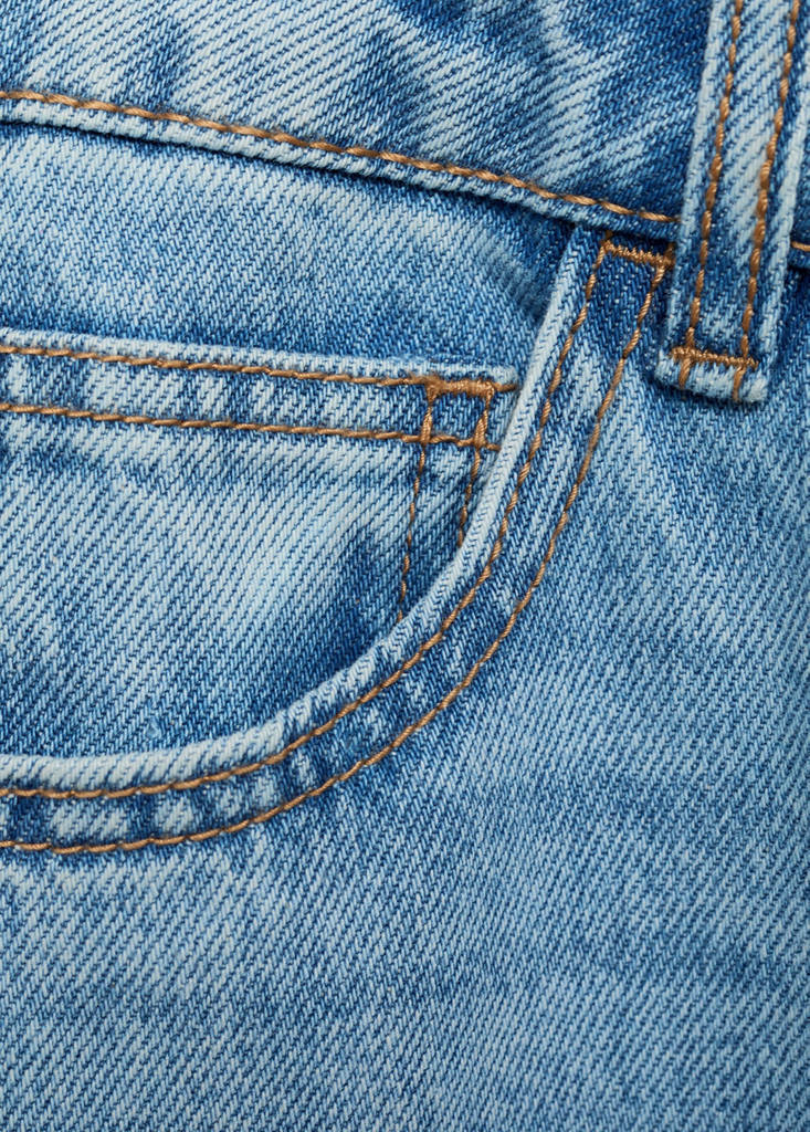 Tie-dye straight jeans — Medium Blue