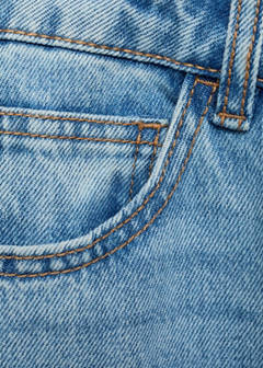 Tie-dye straight jeans — Medium Blue 8