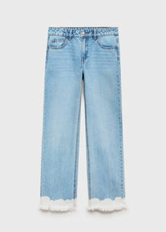 Tie-dye straight jeans — Medium Blue 4