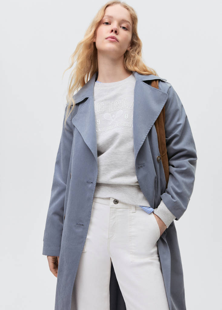 Wideleg low frayed hem jeans — White