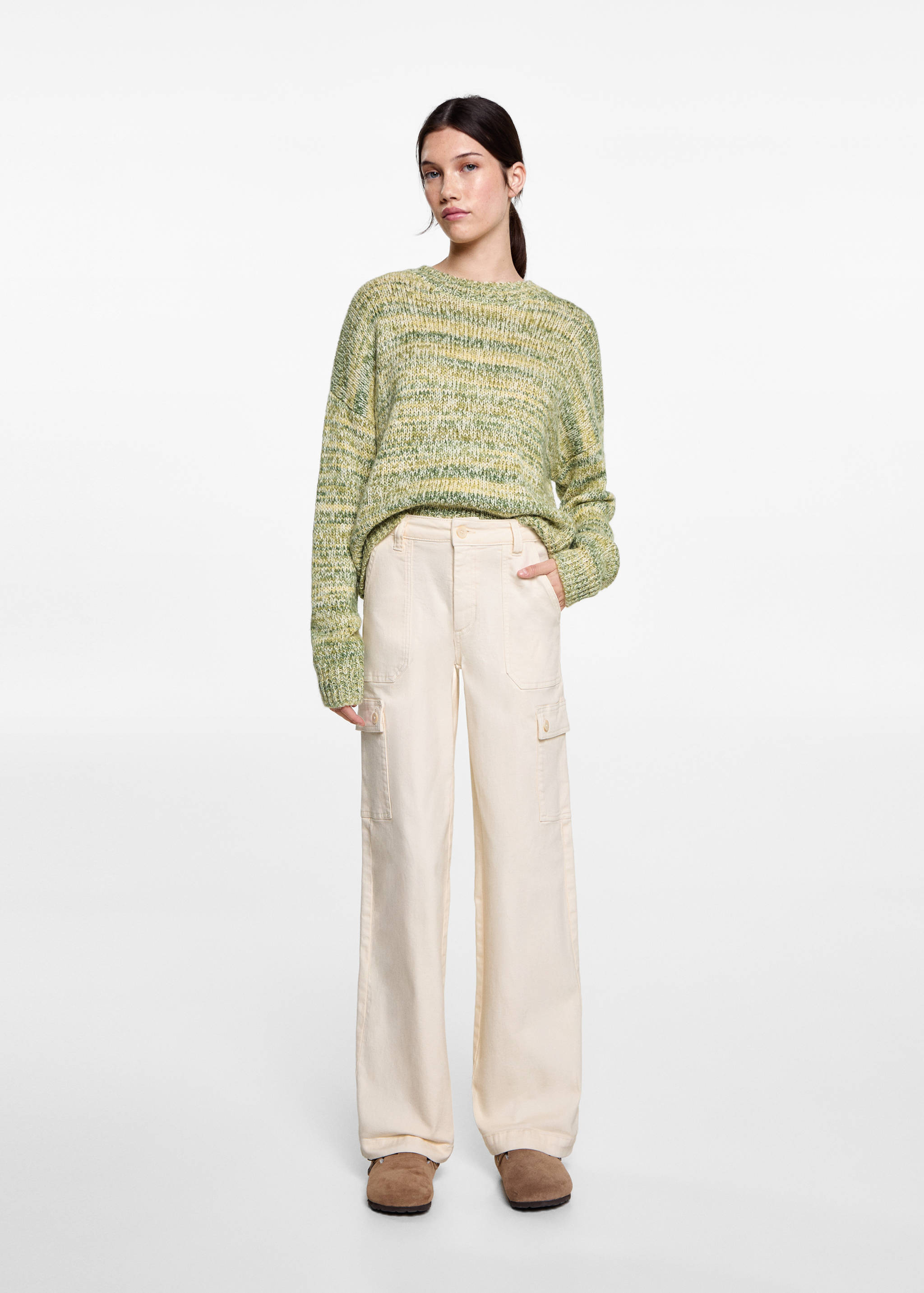 Culotte jeans with pockets - General plane