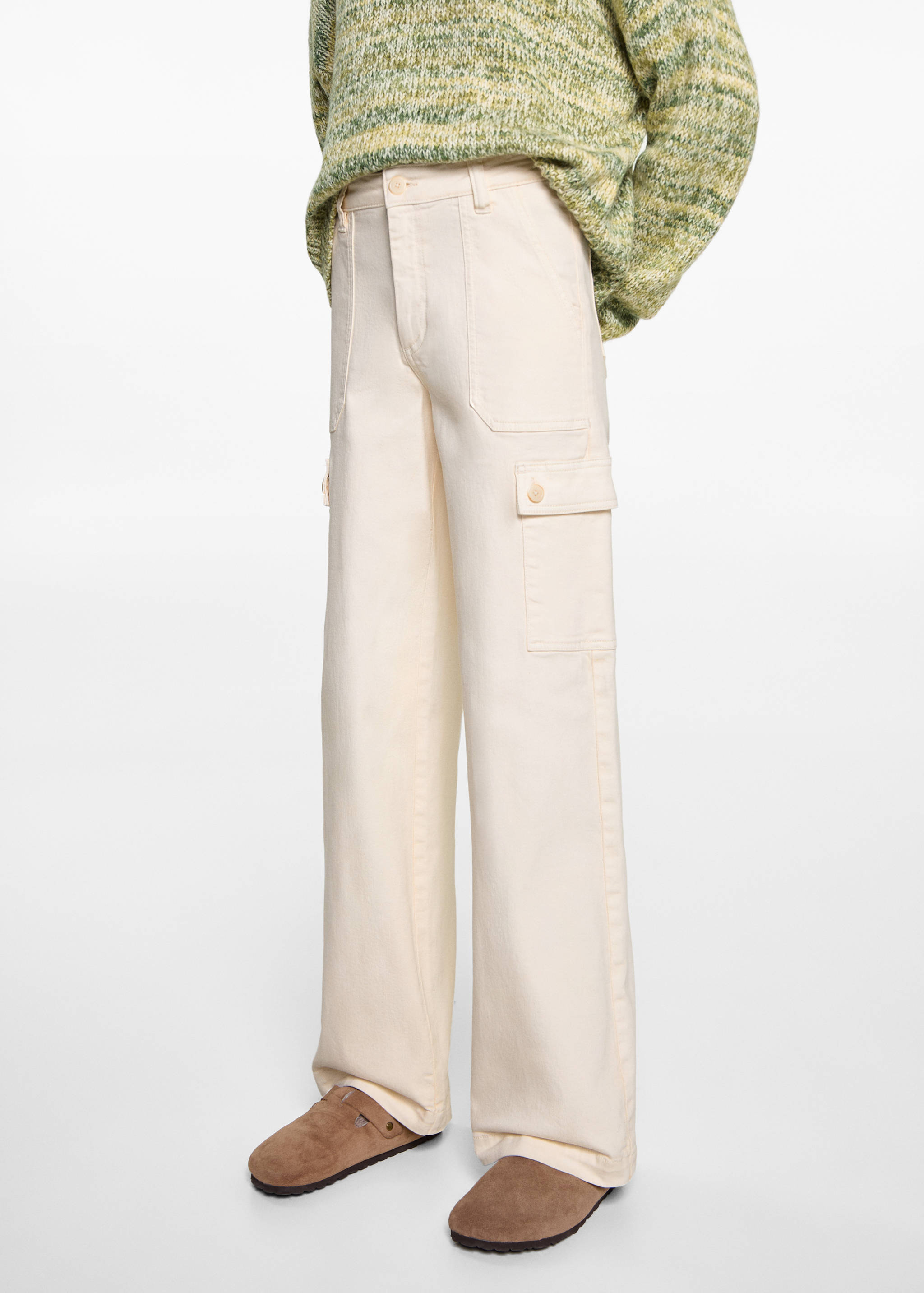 Culotte jeans with pockets - Medium plane