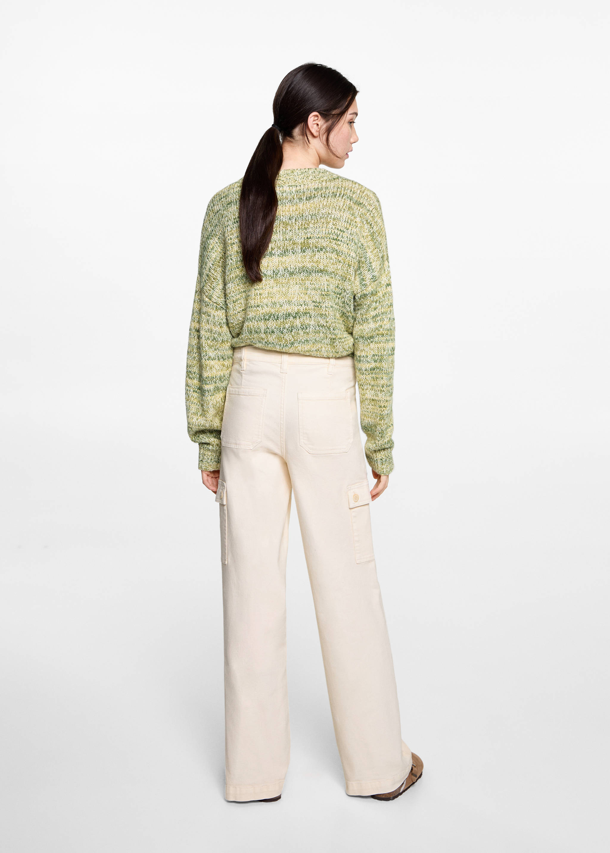 Culotte jeans with pockets - Reverse of the article