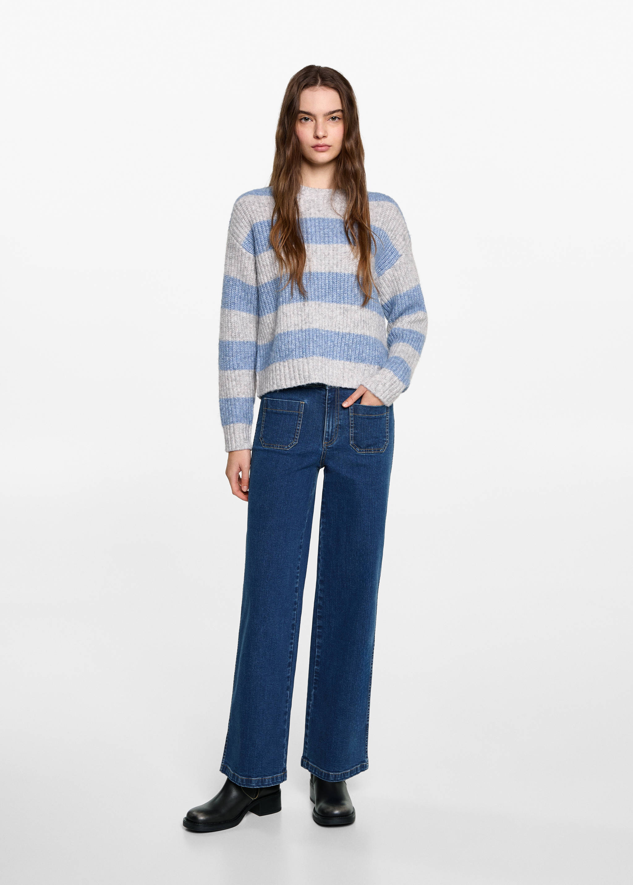 Straight-fit jeans with pockets - General plane