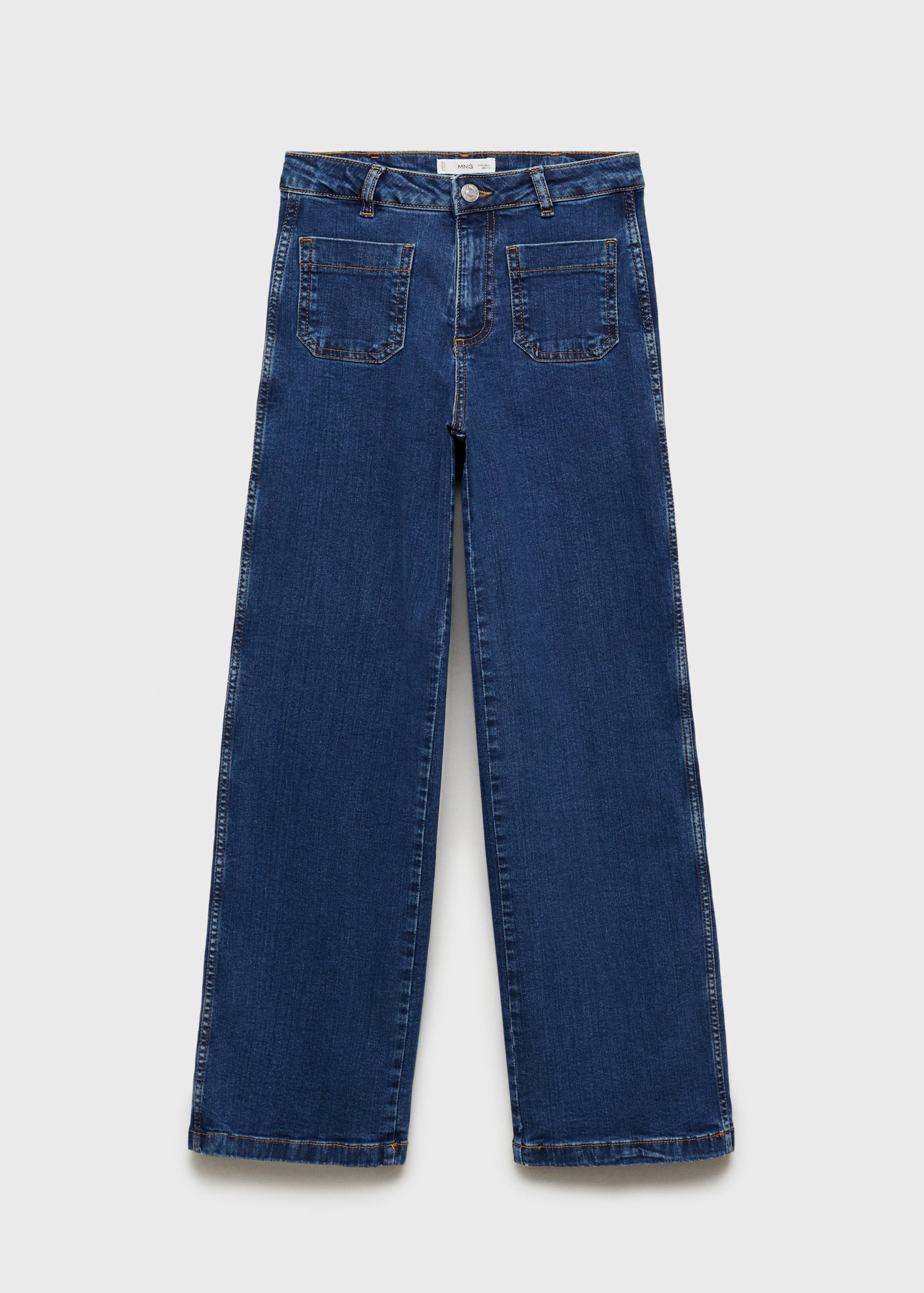 Cepli düz kesim jean pantolon - Modelsiz ürün