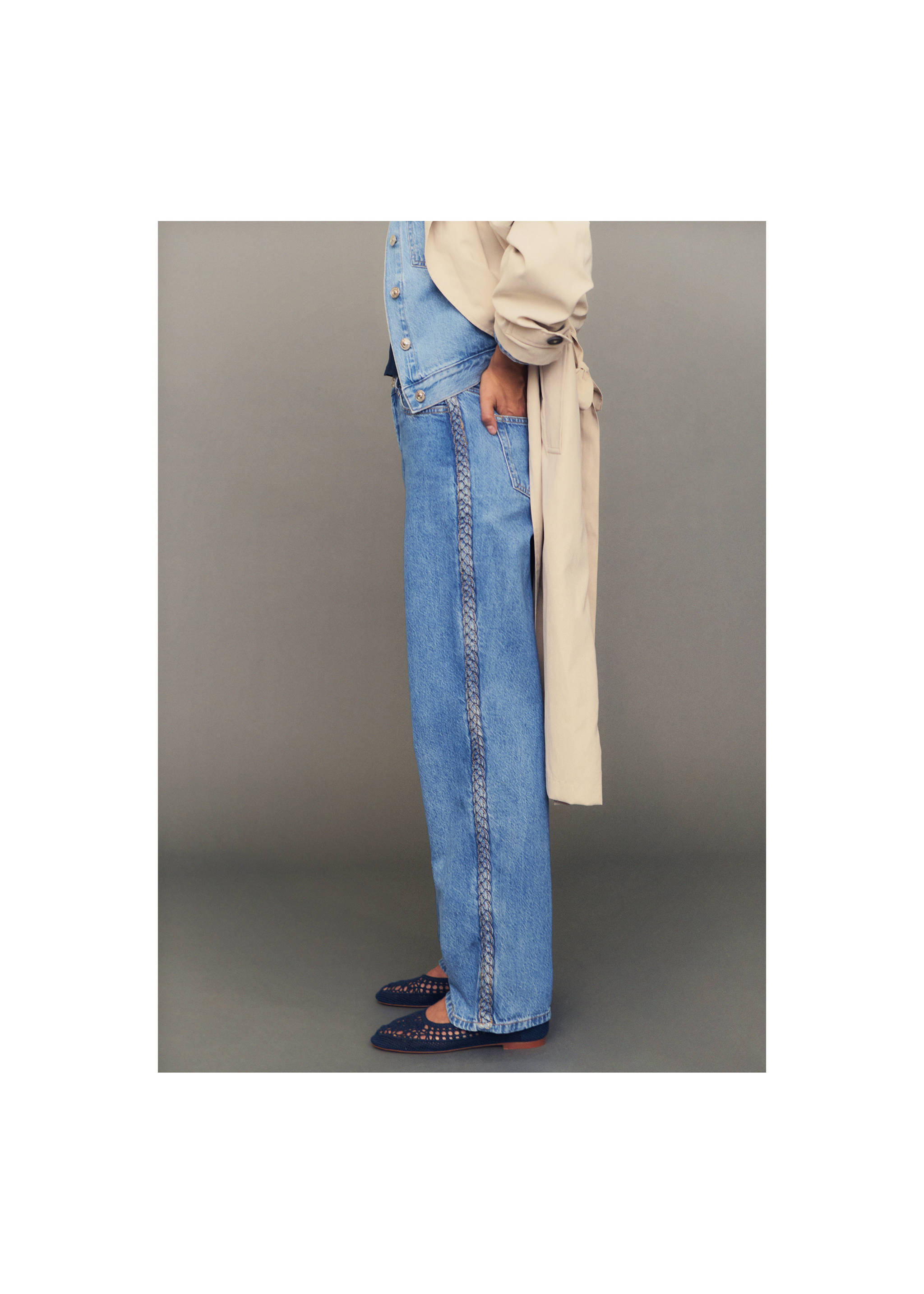 Jeans with braided sides - Details of the article 6