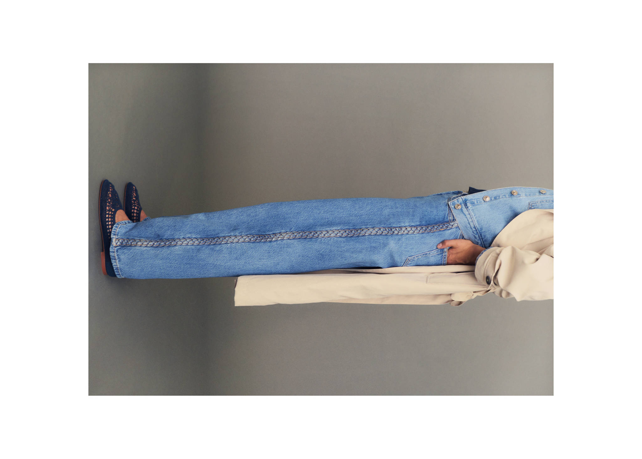 Jeans with braided sides - Panoramic plane