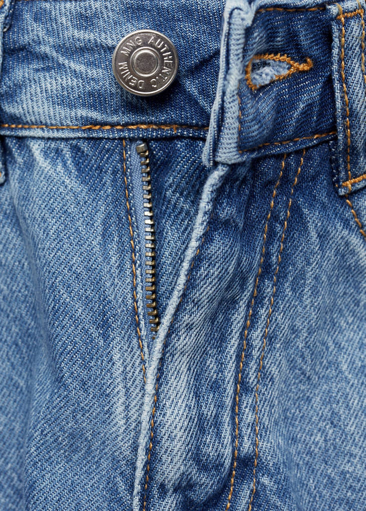 Jeans with braided sides — Medium Blue