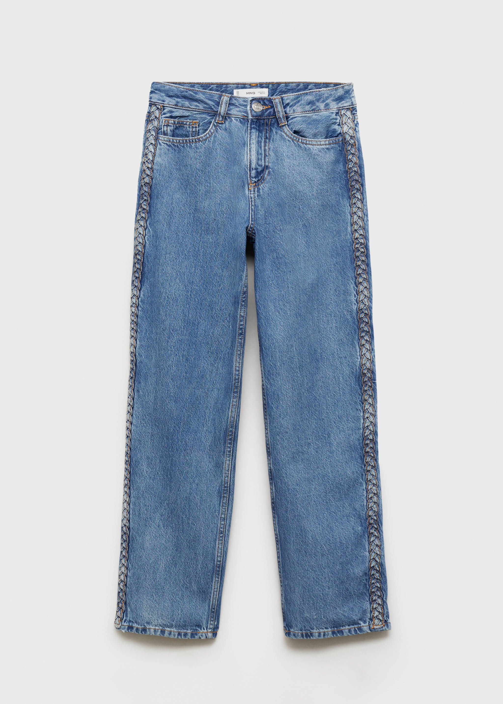 Jeans with braided sides - Article without model