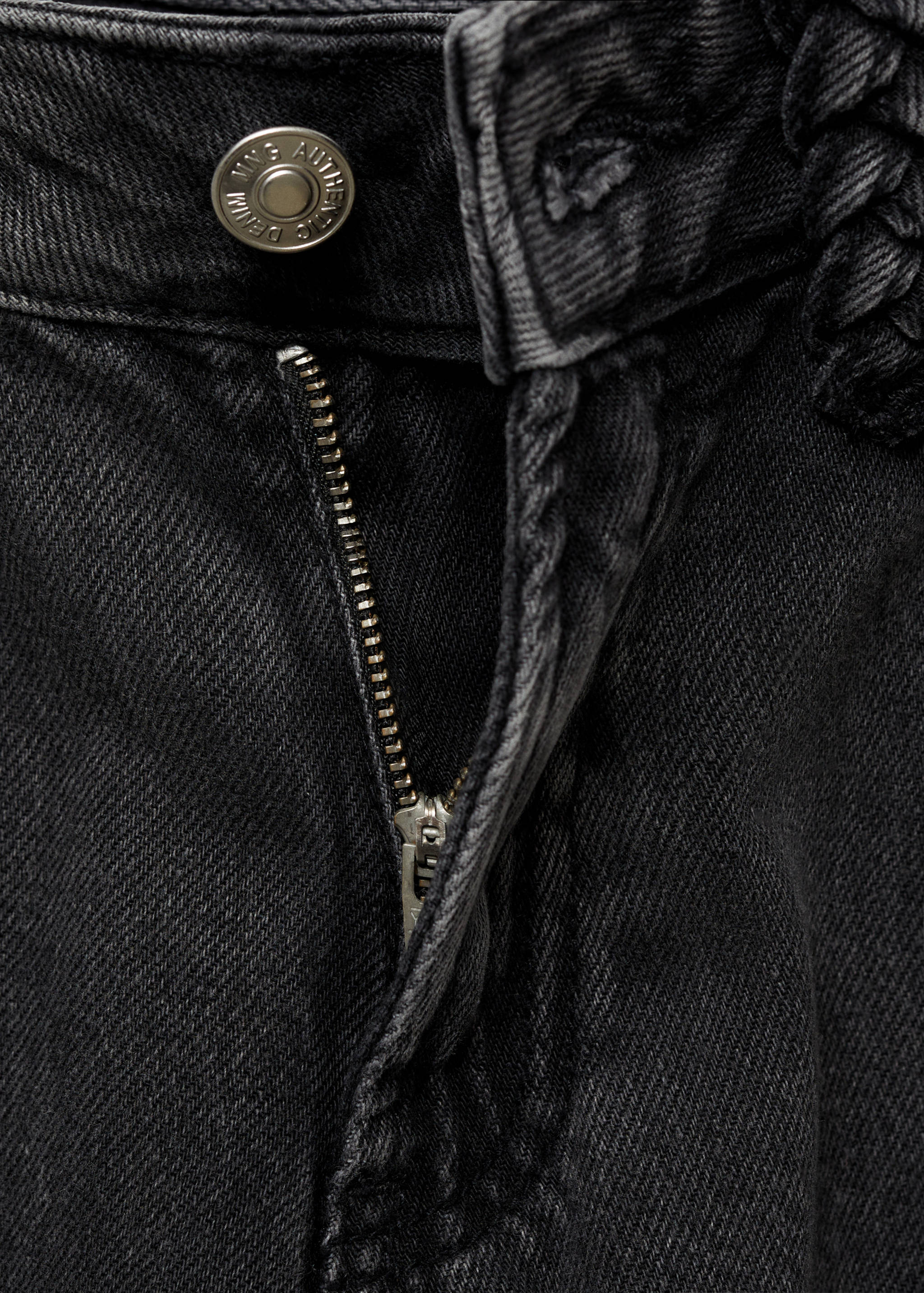 Прямые джинсы с плетеными шлевками - Деталь изделия 8