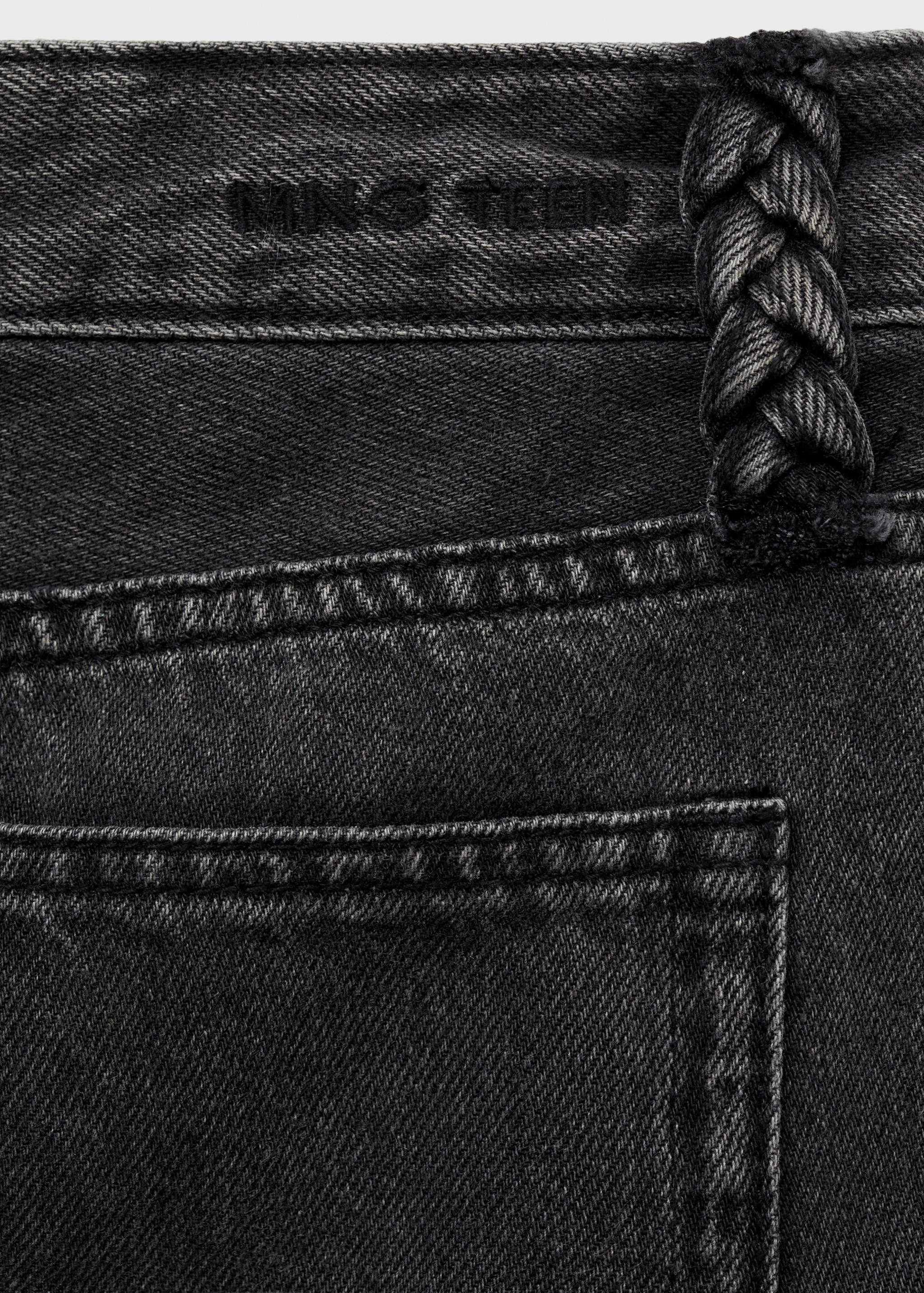Прямые джинсы с плетеными шлевками - Деталь изделия 0