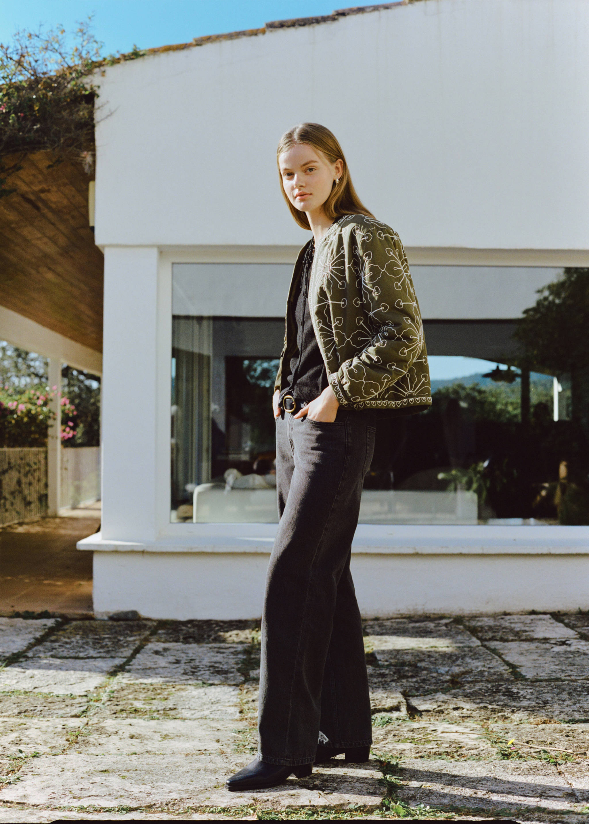 Прямые джинсы с плетеными шлевками - Деталь изделия 5