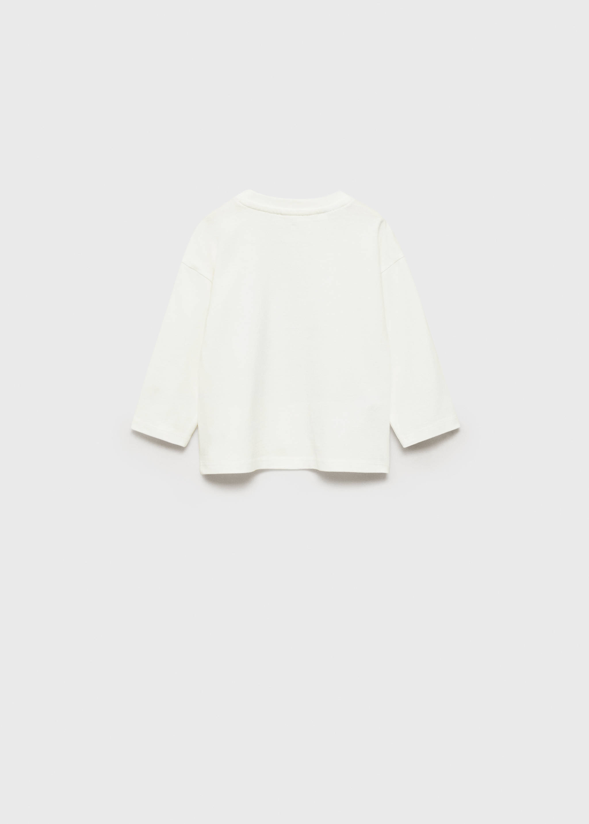 Bedrucktes Baumwoll-T-Shirt - Rückseite des Artikels