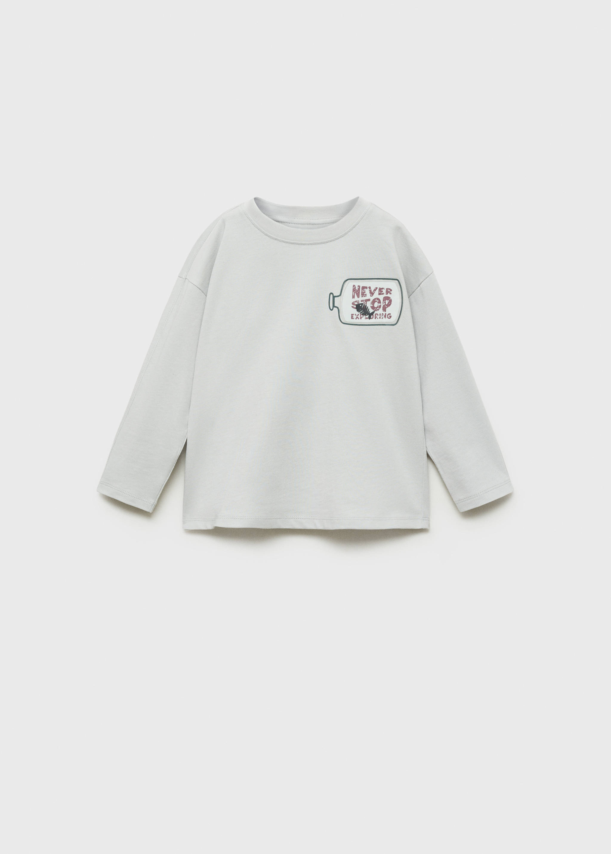Decorative appliqué message t-shirt - Article without model