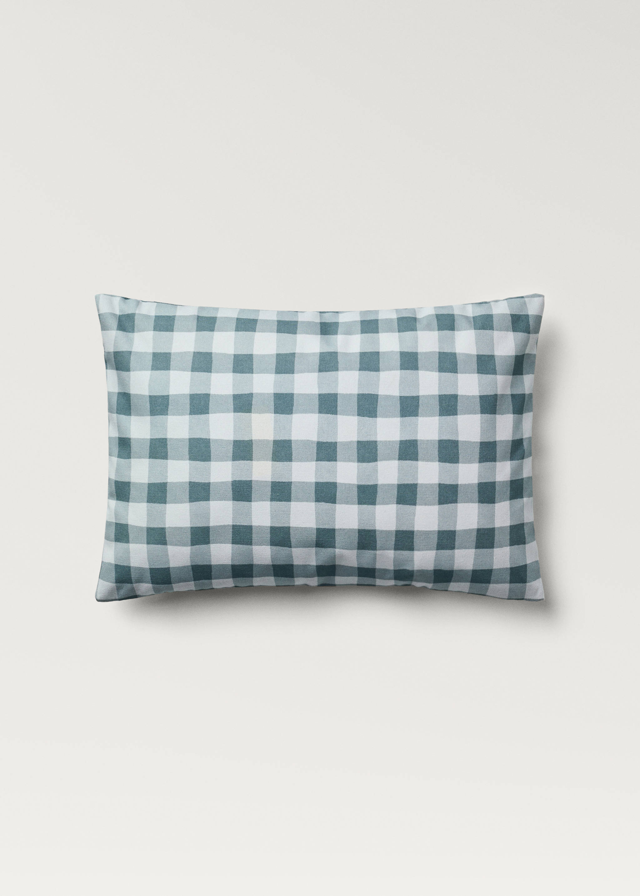 Kissenbezug aus Baumwolle mit Vichy-Karomuster, 40 x 60 cm - Artikel ohne Model