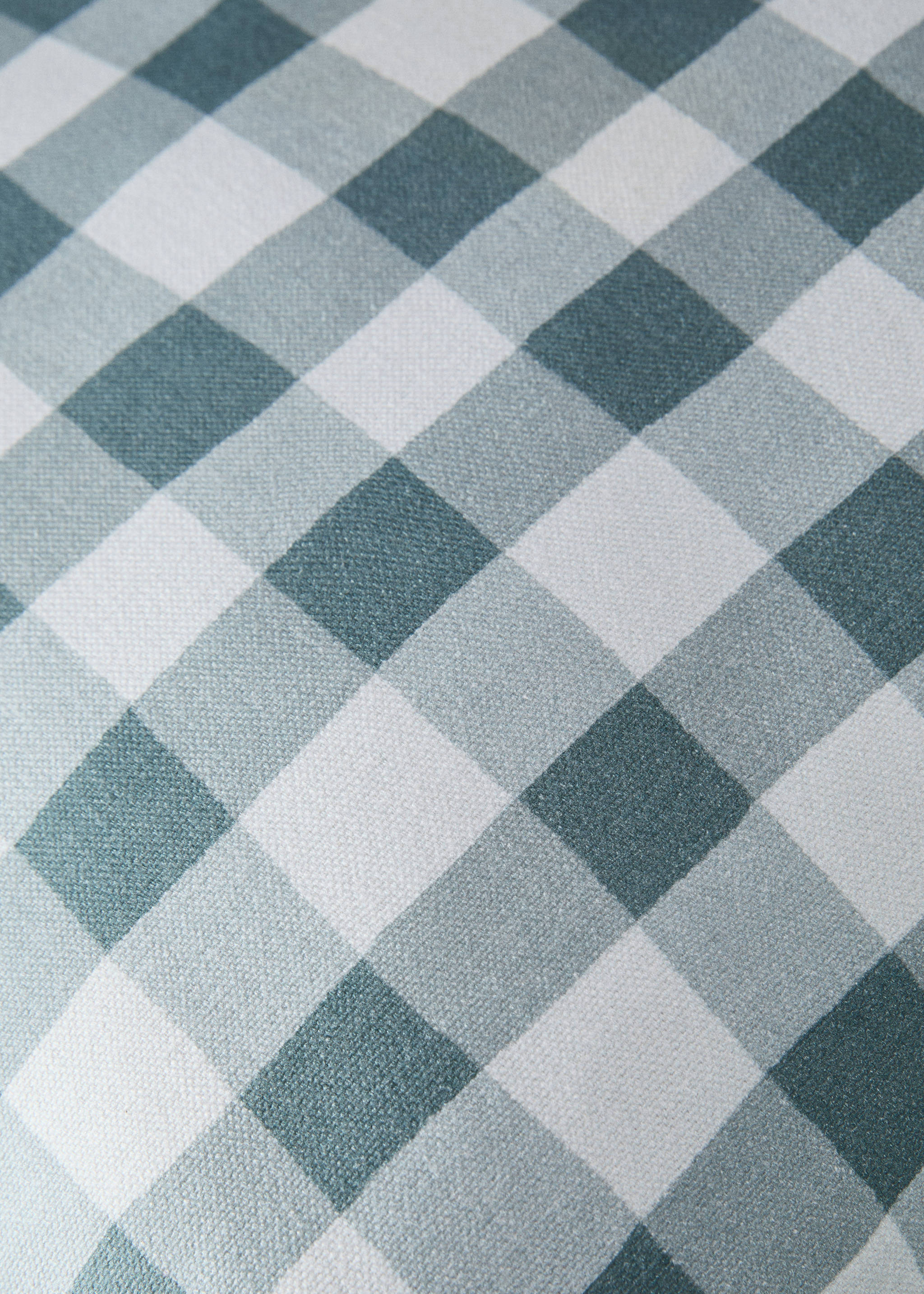 Kissenbezug aus Baumwolle mit Vichy-Karomuster, 40 x 60 cm - Detail des Artikels 3