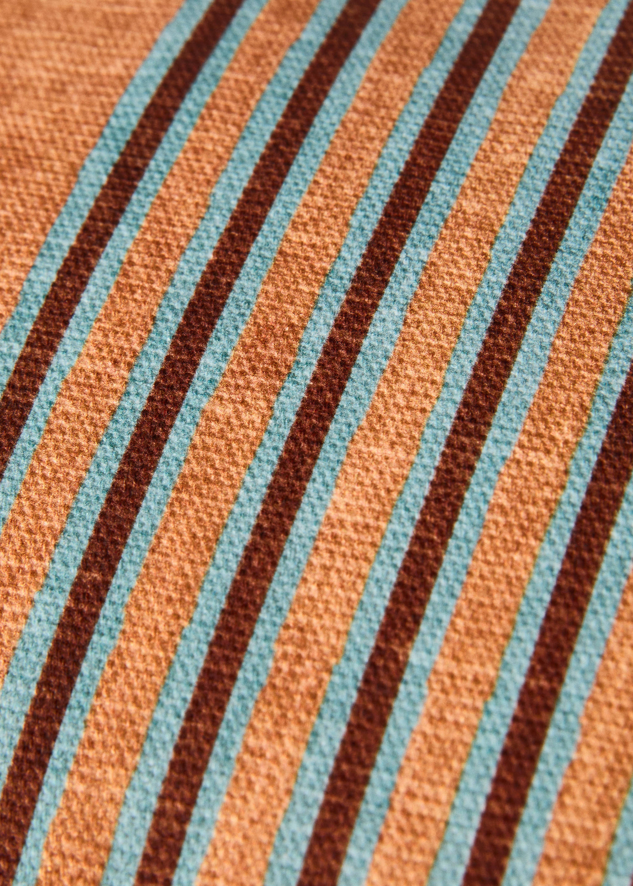 Multi-coloured cushion cover with contrasting trim 30x50 cm - Details of the article 1