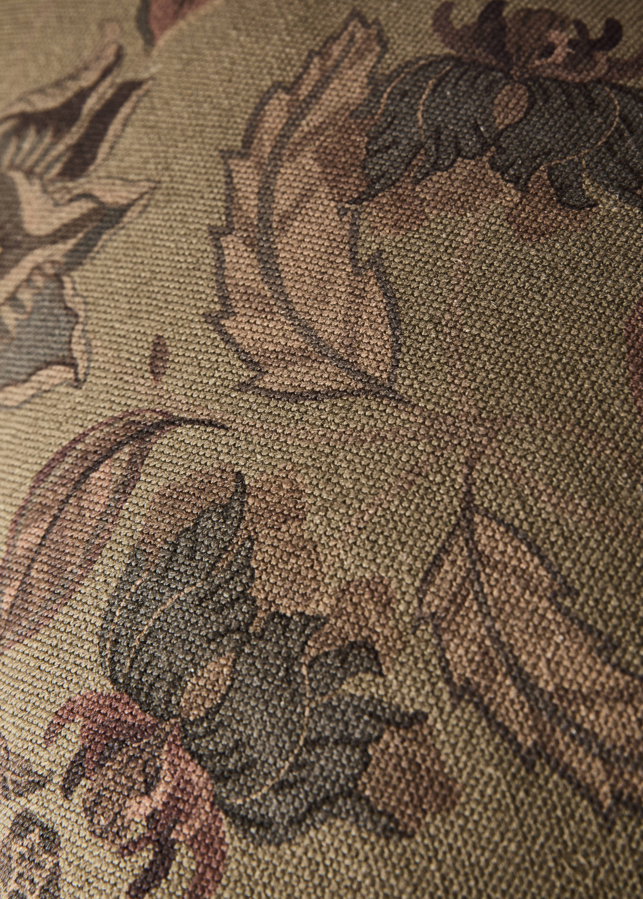 Linen floral-print cushion cover 40x60 cm - Details of the article 2
